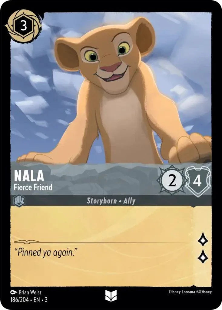  Nala - Fierce Friend (186/204) [Into the Inklands] - Trading Card World