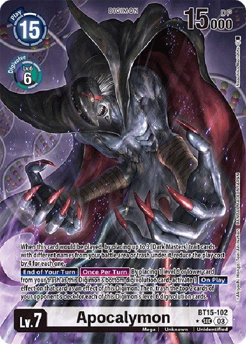 BT15-102, Digimon, Exceed Apocalypse, Mega, Secret Rare, Unidentified, Unknown, White Apocalymon [BT15-102] (Alternate Art) [Exceed Apocalypse] - Trading Card World