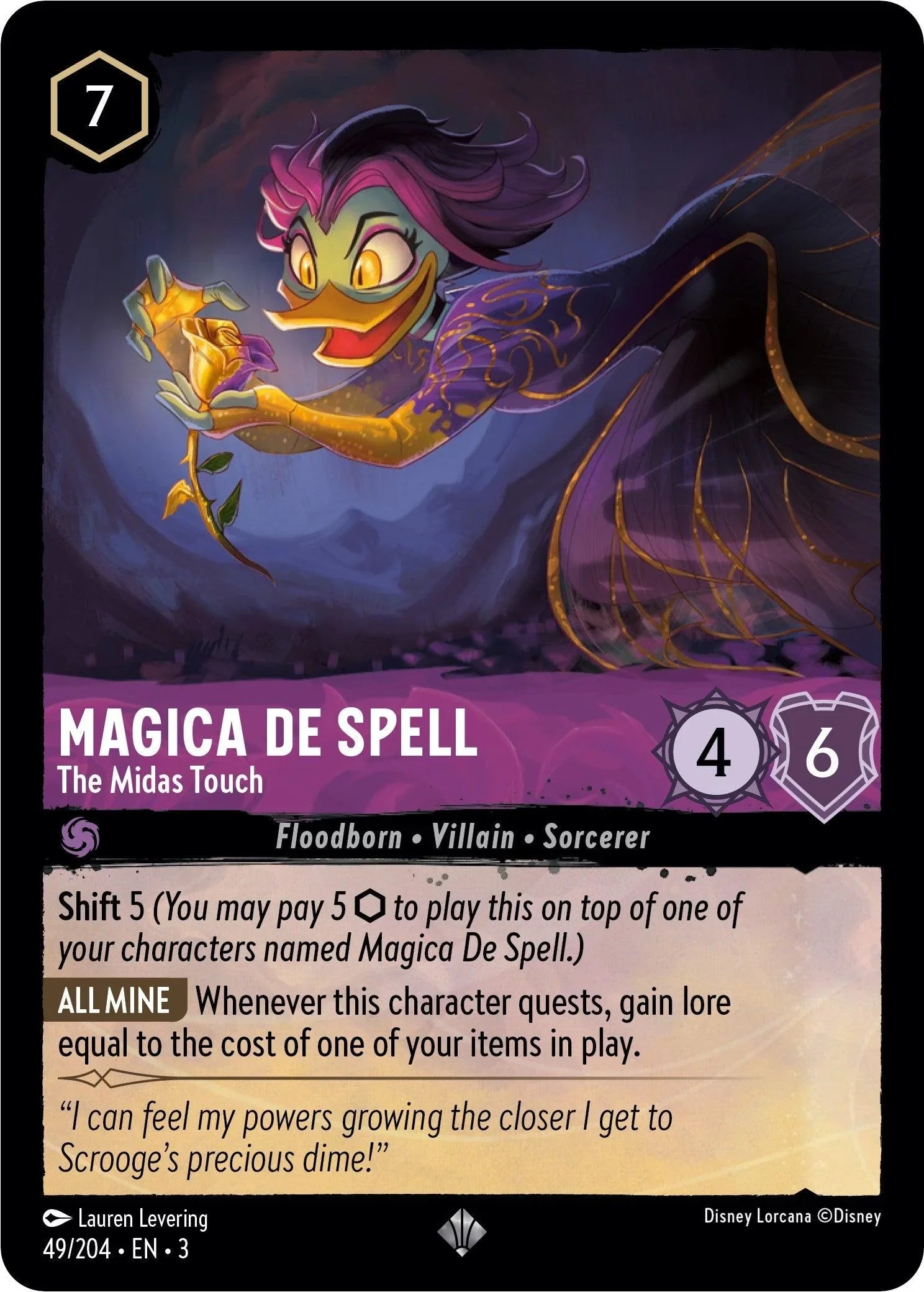  Magica De Spell - The Midas Touch (49/204) [Into the Inklands] - Trading Card World