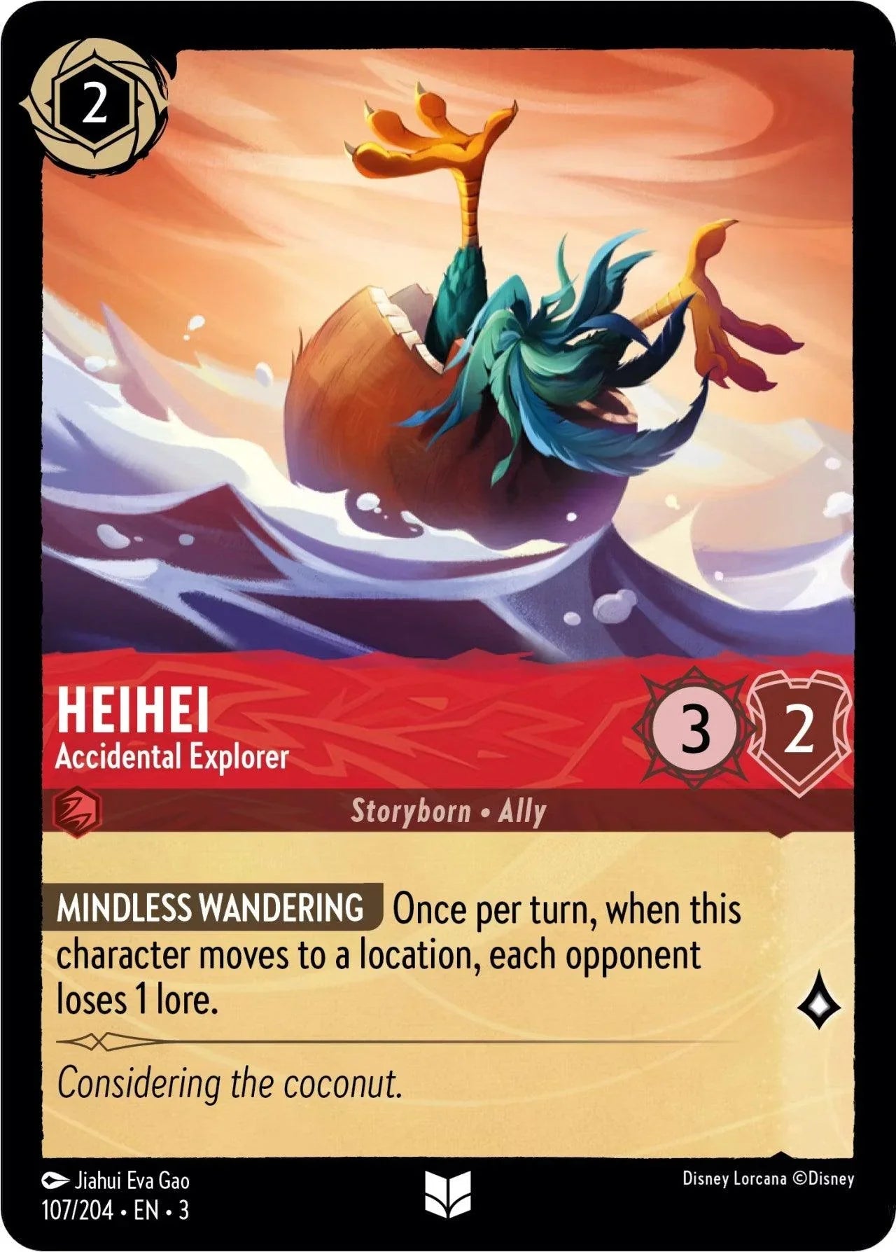  HeiHei - Accidental Explorer (107/204) [Into the Inklands] - Trading Card World