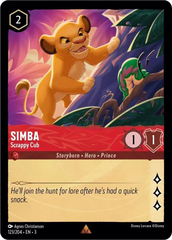  Simba - Scrappy Cub (123/204) [Into the Inklands] - Trading Card World