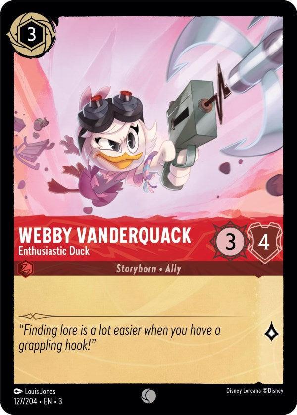  Webby Vanderquack - Enthusiastic Duck (127/204) [Into the Inklands] - Trading Card World