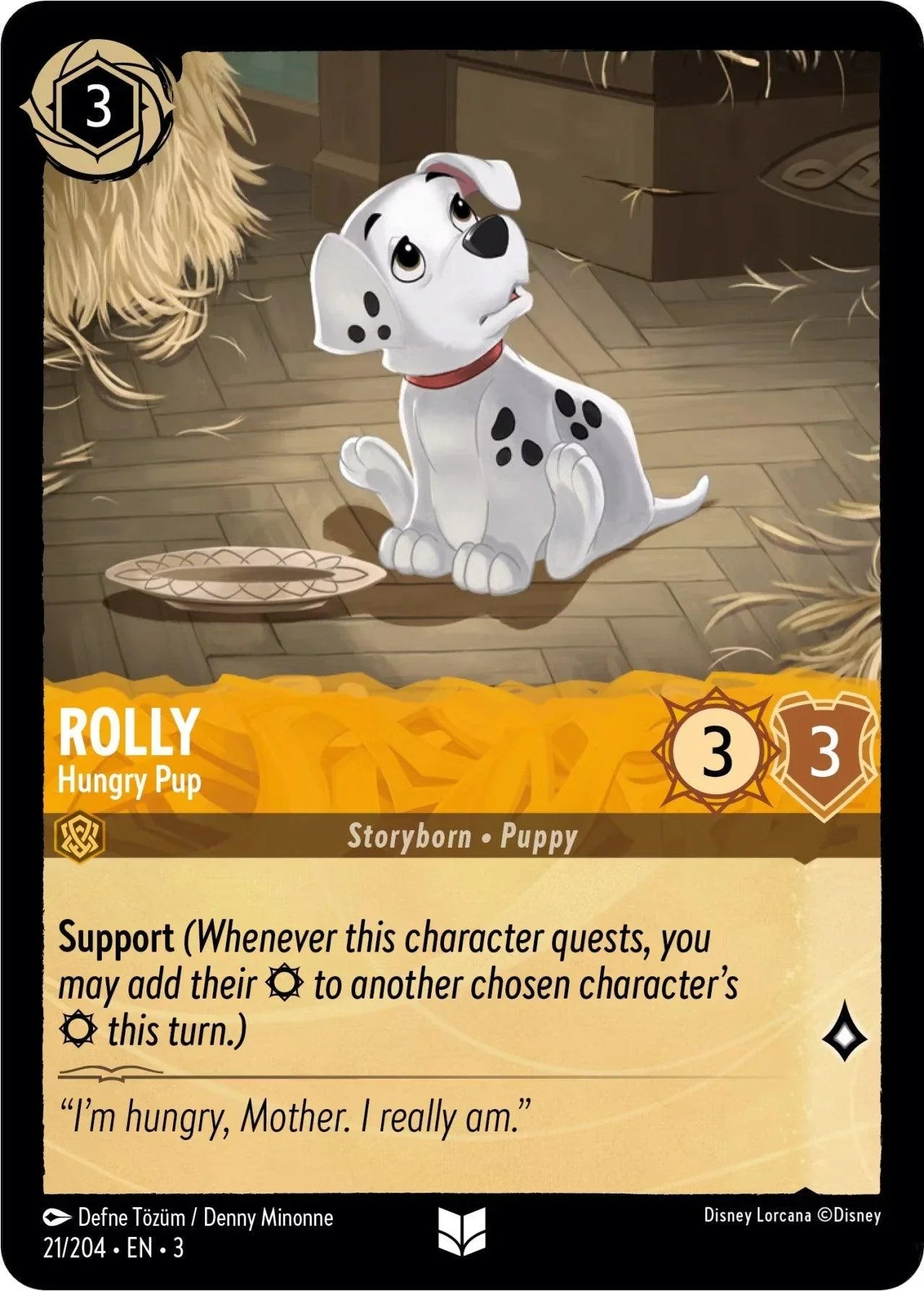  Rolly - Hungry Pup (21/204) [Into the Inklands] - Trading Card World