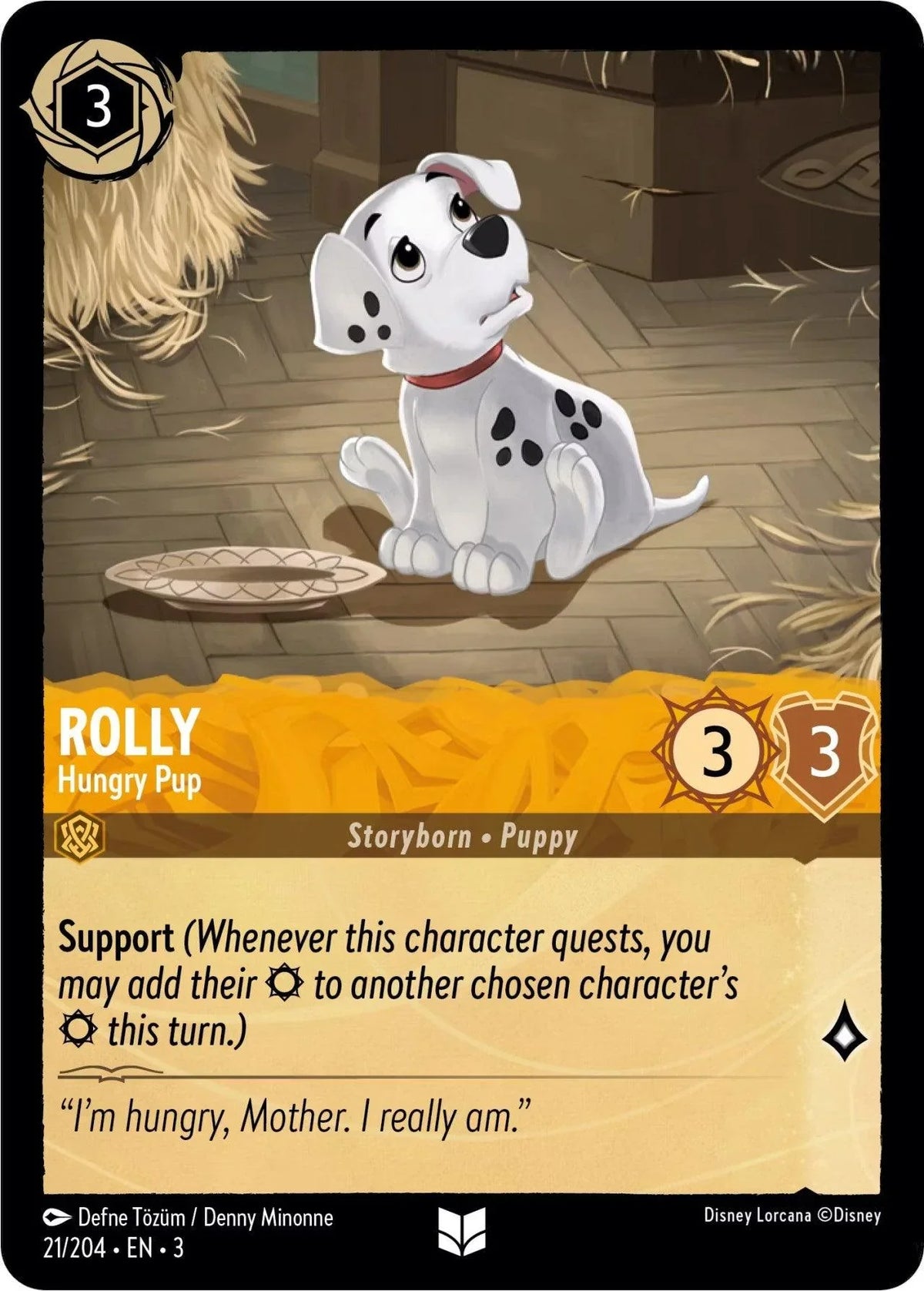 Rolly - Hungry Pup (21/204) [Into the Inklands] - Trading Card World