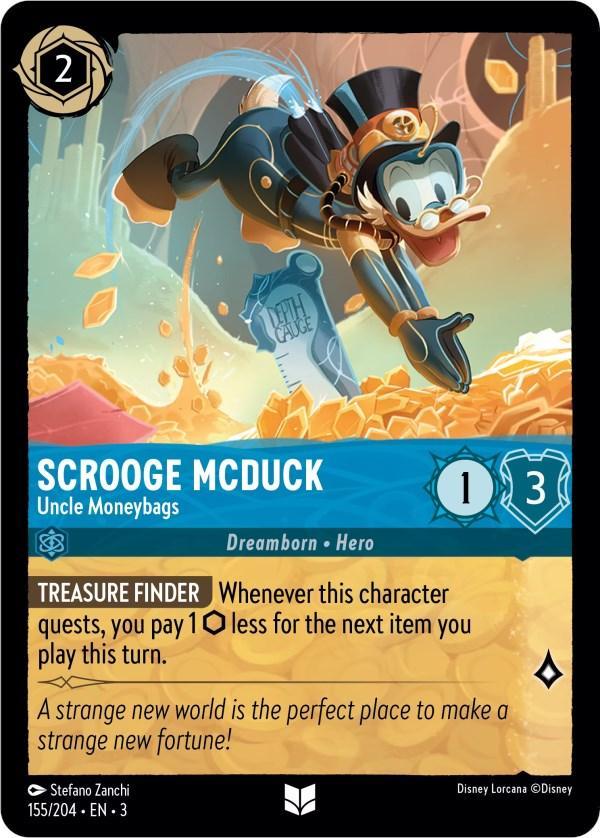  Scrooge McDuck - Uncle Moneybags (155/204) [Into the Inklands] - Trading Card World
