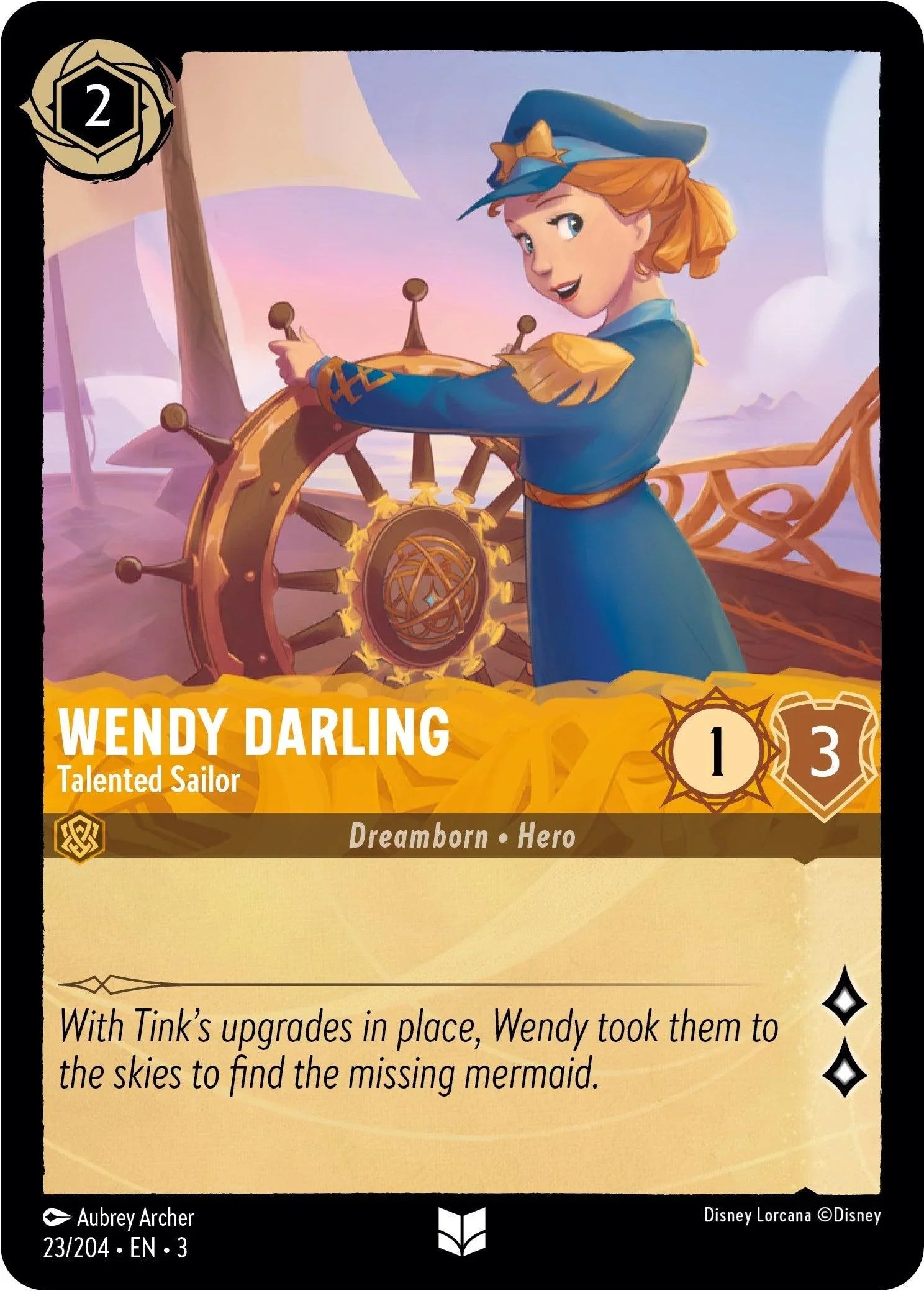  Wendy Darling - Talented Sailor (23/204) [Into the Inklands] - Trading Card World