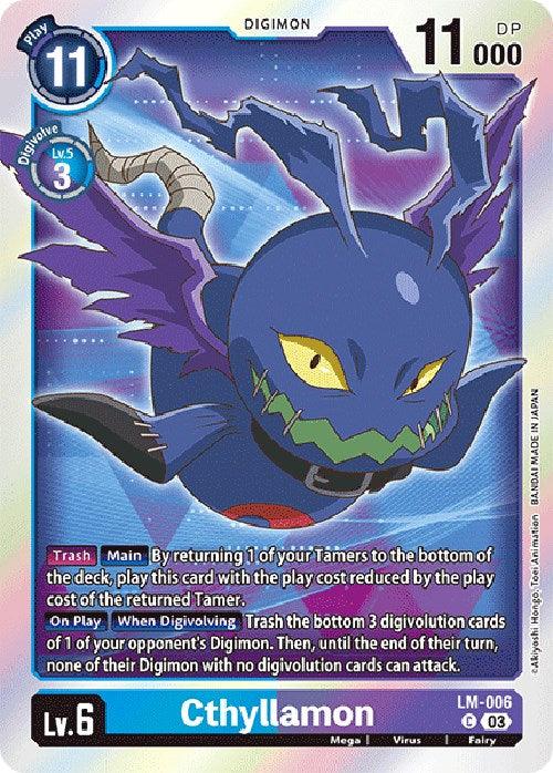 Blue;Purple, Common, Digimon, Exceed Apocalypse, Fairy, LM-006, Mega, Virus Cthyllamon [LM-006] (English Exclusive) [Exceed Apocalypse] - Trading Card World