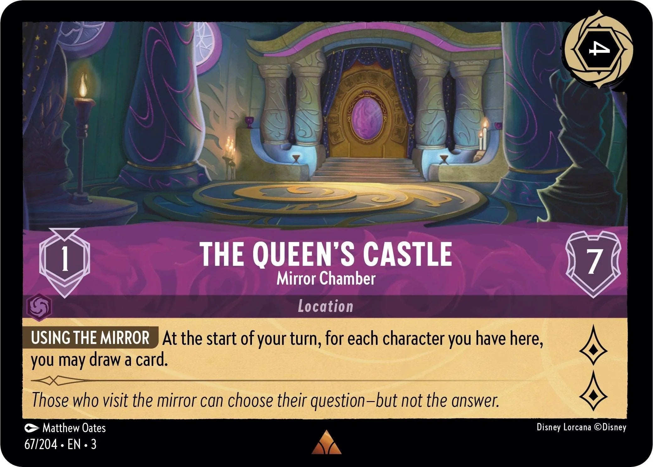  The Queen's Castle - Mirror Chamber (67/204) [Into the Inklands] - Trading Card World