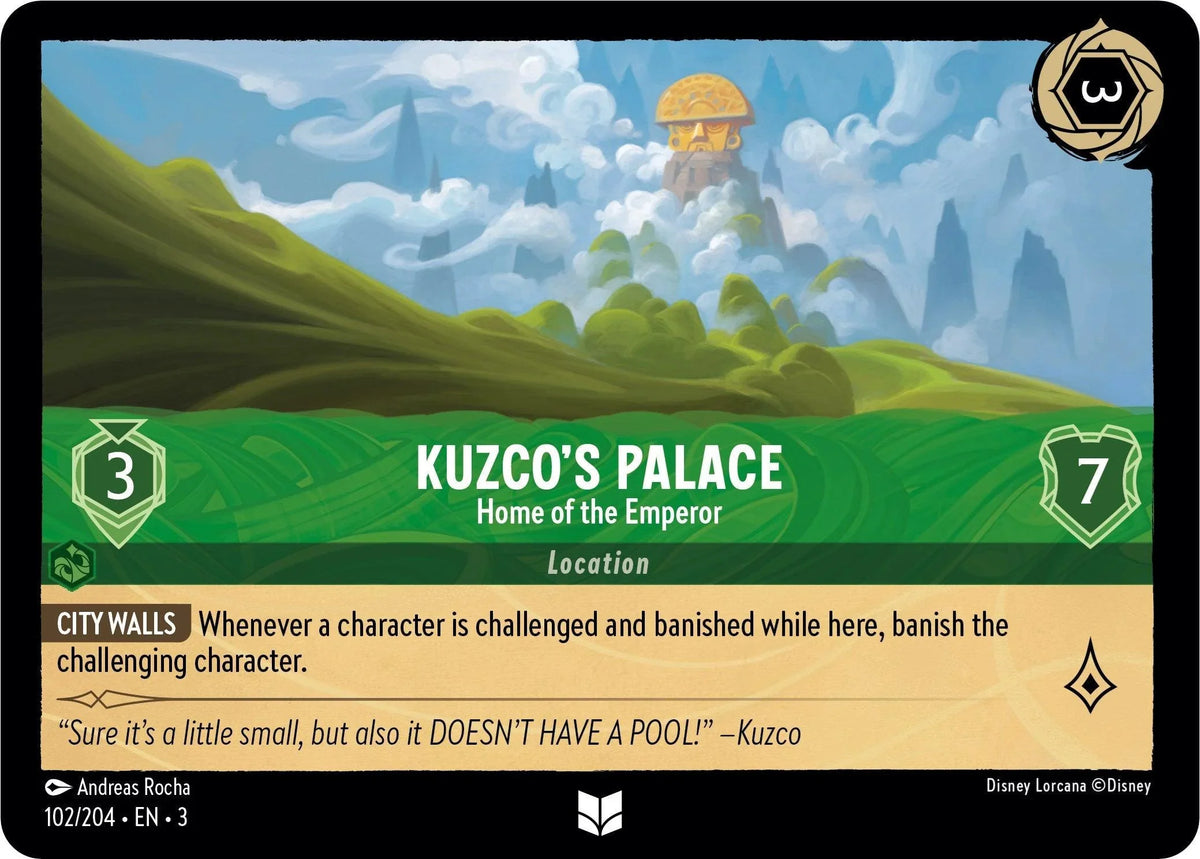  Kuzco's Palace - Home of the Emperor (102/204) [Into the Inklands] - Trading Card World