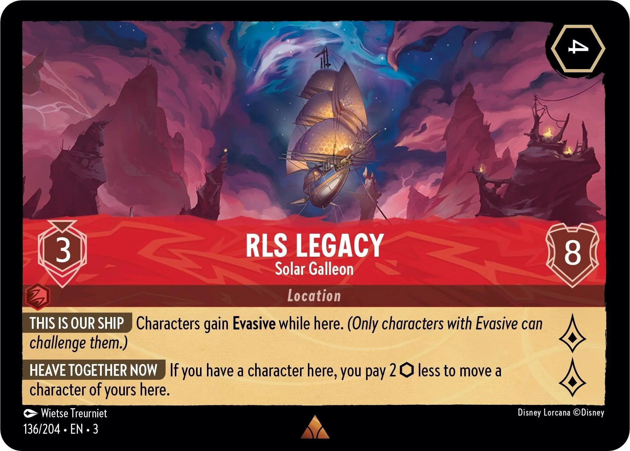  RLS Legacy - Solar Galleon (136/204) [Into the Inklands] - Trading Card World