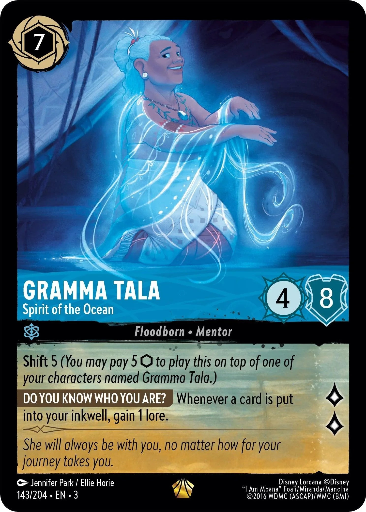  Gramma Tala - Spirit of the Ocean (143/204) [Into the Inklands] - Trading Card World