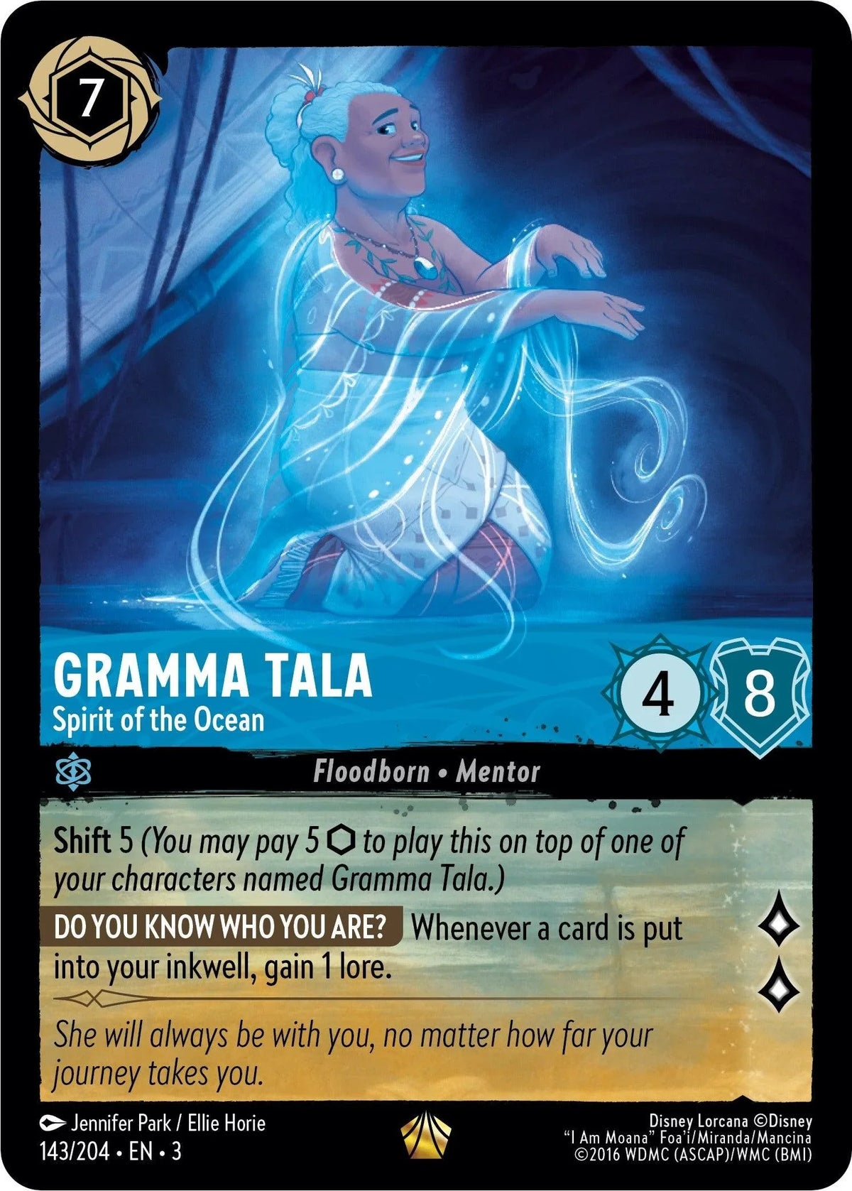  Gramma Tala - Spirit of the Ocean (143/204) [Into the Inklands] - Trading Card World
