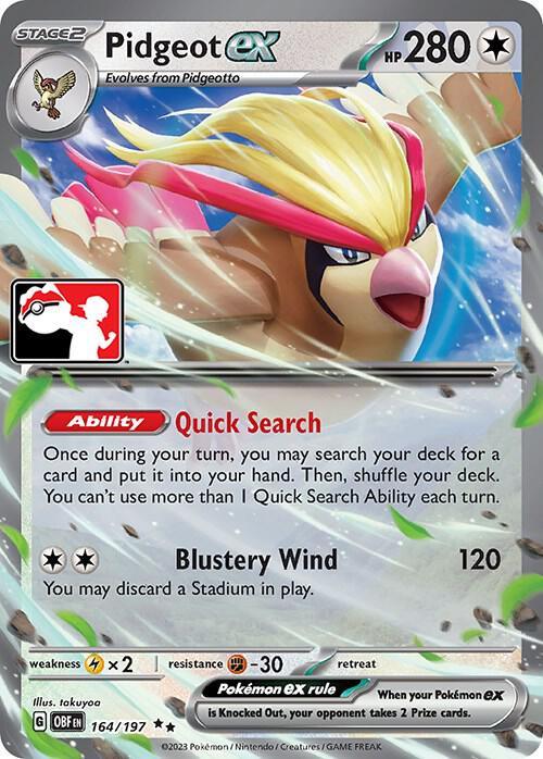 Prize Pack Series Four Pidgeot ex (164/197) [Prize Pack Series Four] - Trading Card World