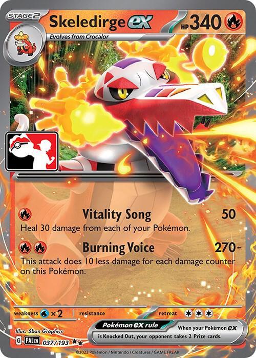 Prize Pack Series Four Skeledirge ex (037/193) [Prize Pack Series Four] - Trading Card World