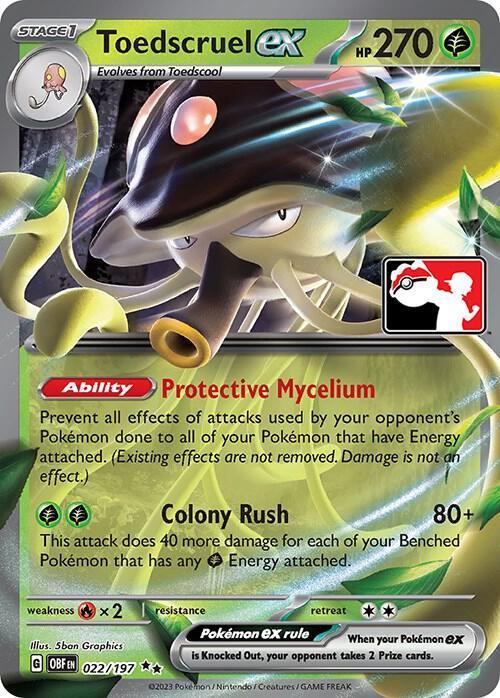 Prize Pack Series Four Toedscruel ex (022/197) [Prize Pack Series Four] - Trading Card World