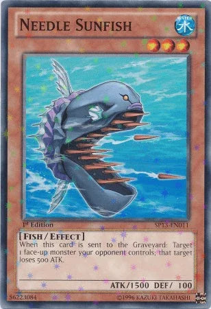 1st Edition, Effect Monster, Fish, Star Pack 2013, Starfoil Rare, Unlimited, Water Needle Sunfish [SP13-EN011] Starfoil Rare - Trading Card World