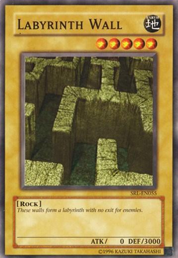 Common, Earth, Normal Monster, Rock, Spell Ruler, Unlimited Labyrinth Wall [SRL-EN055] Common - Trading Card World