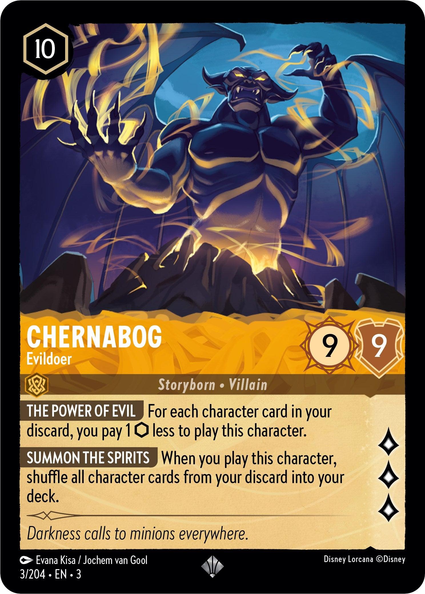 Chernabog - Evildoer (3/204) [Into the Inklands] - Trading Card World