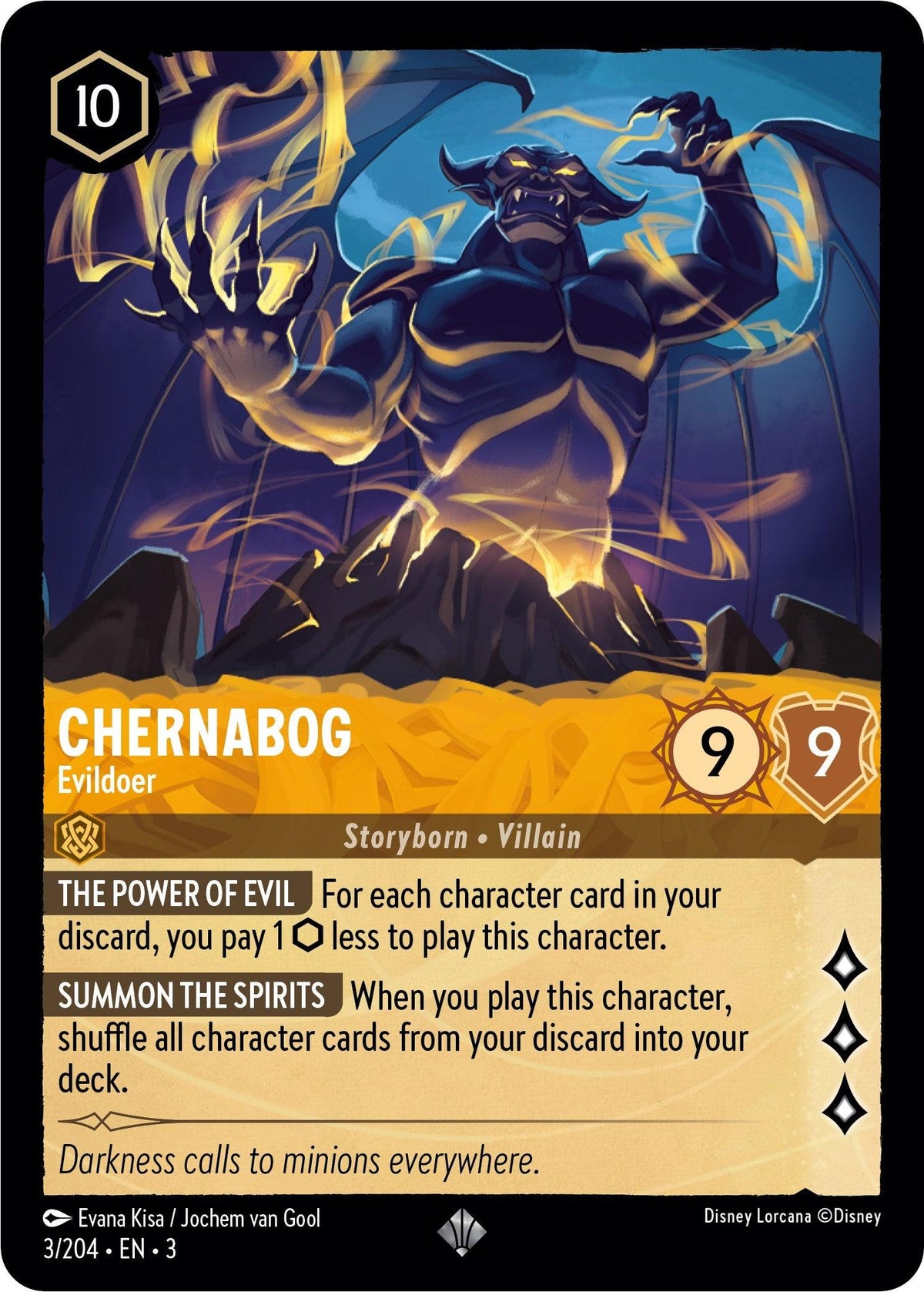  Chernabog - Evildoer (3/204) [Into the Inklands] - Trading Card World