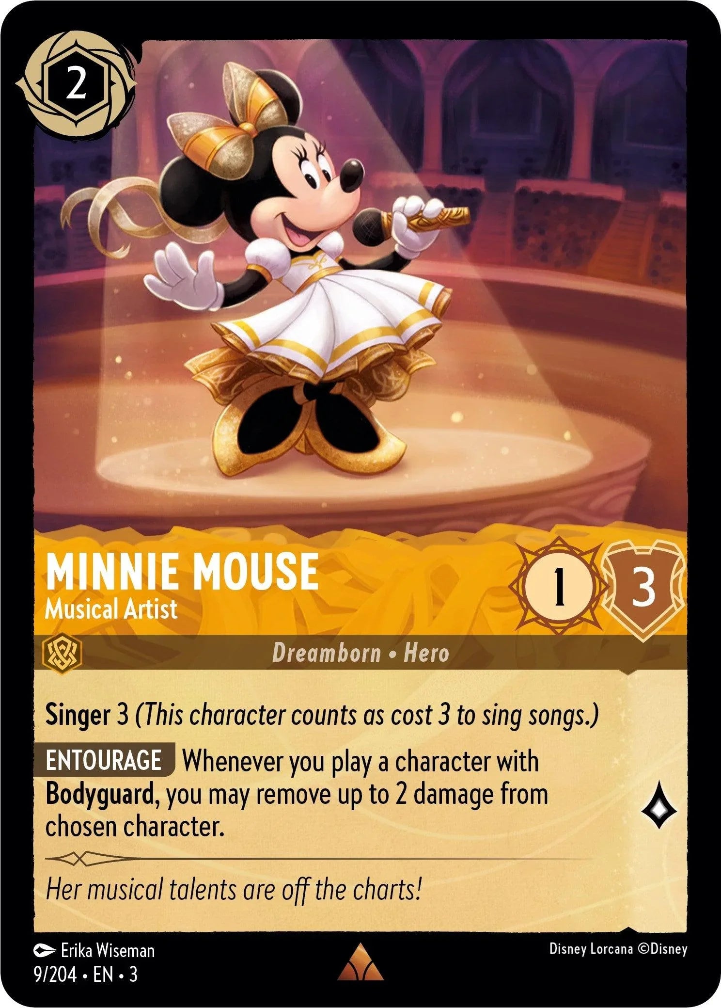  Minnie Mouse - Musical Artist (9/204) [Into the Inklands] - Trading Card World