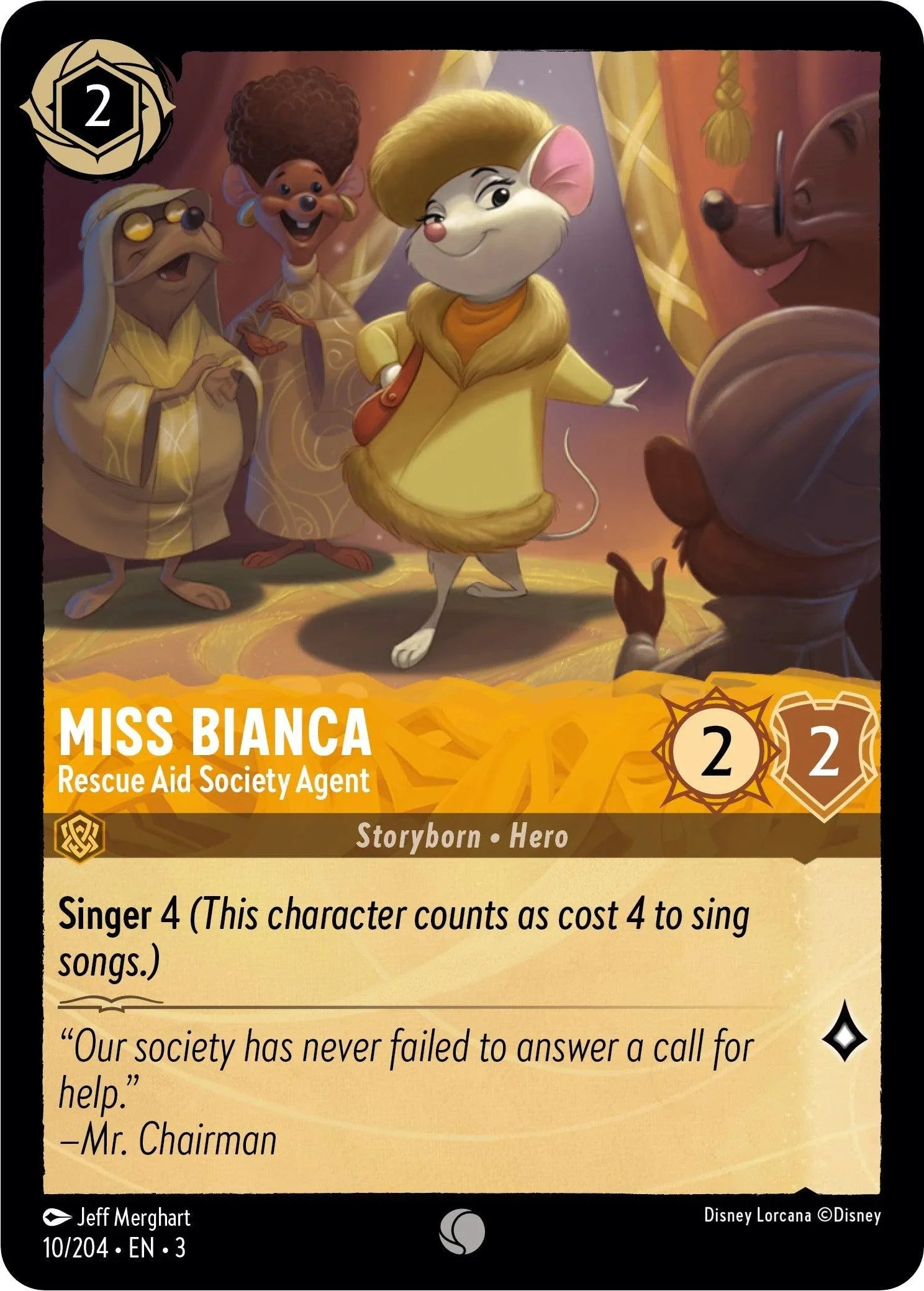  Miss Bianca - Rescue Aid Society Agent (10/204) [Into the Inklands] - Trading Card World