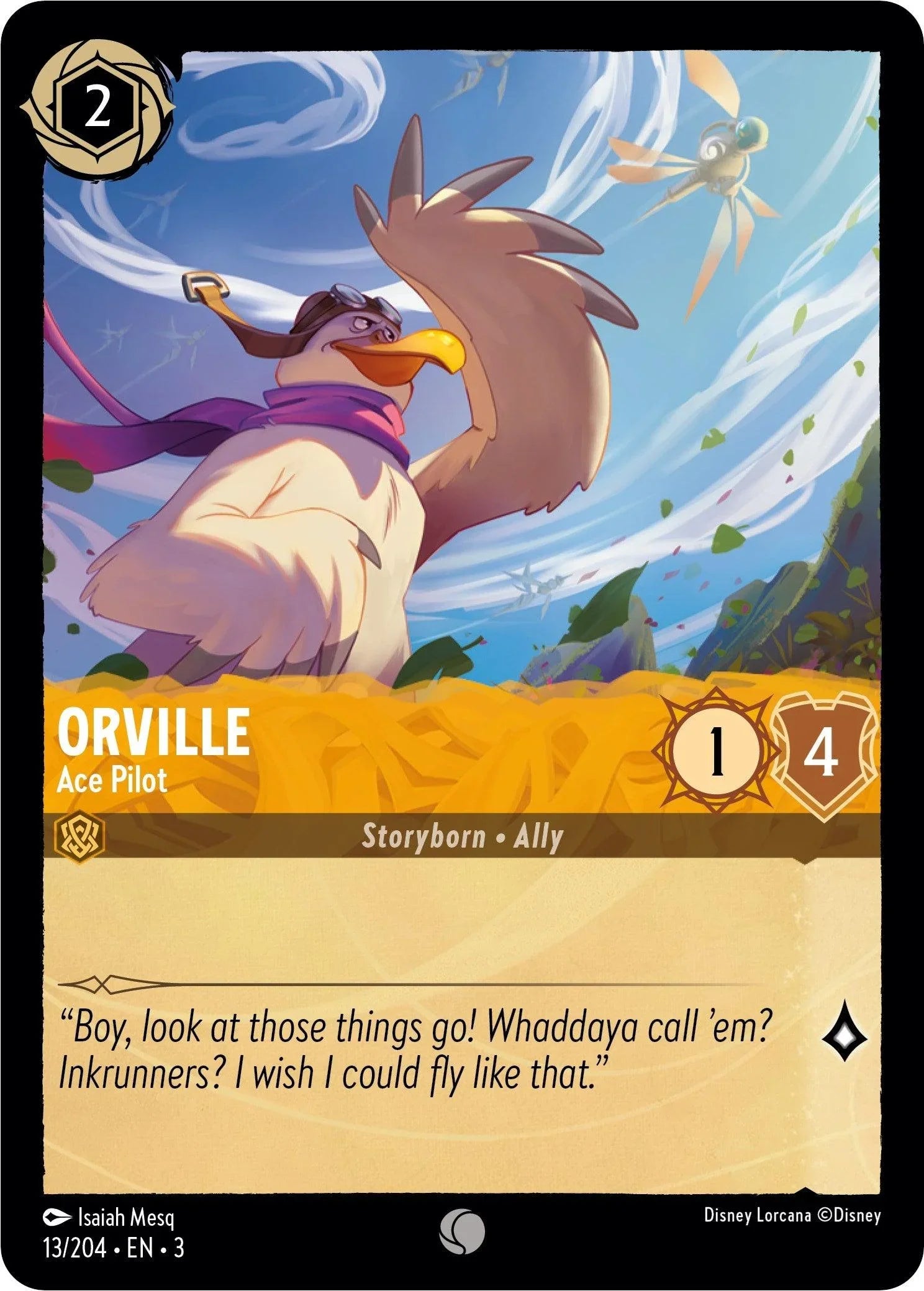  Orville - Ace Pilot (13/204) [Into the Inklands] - Trading Card World