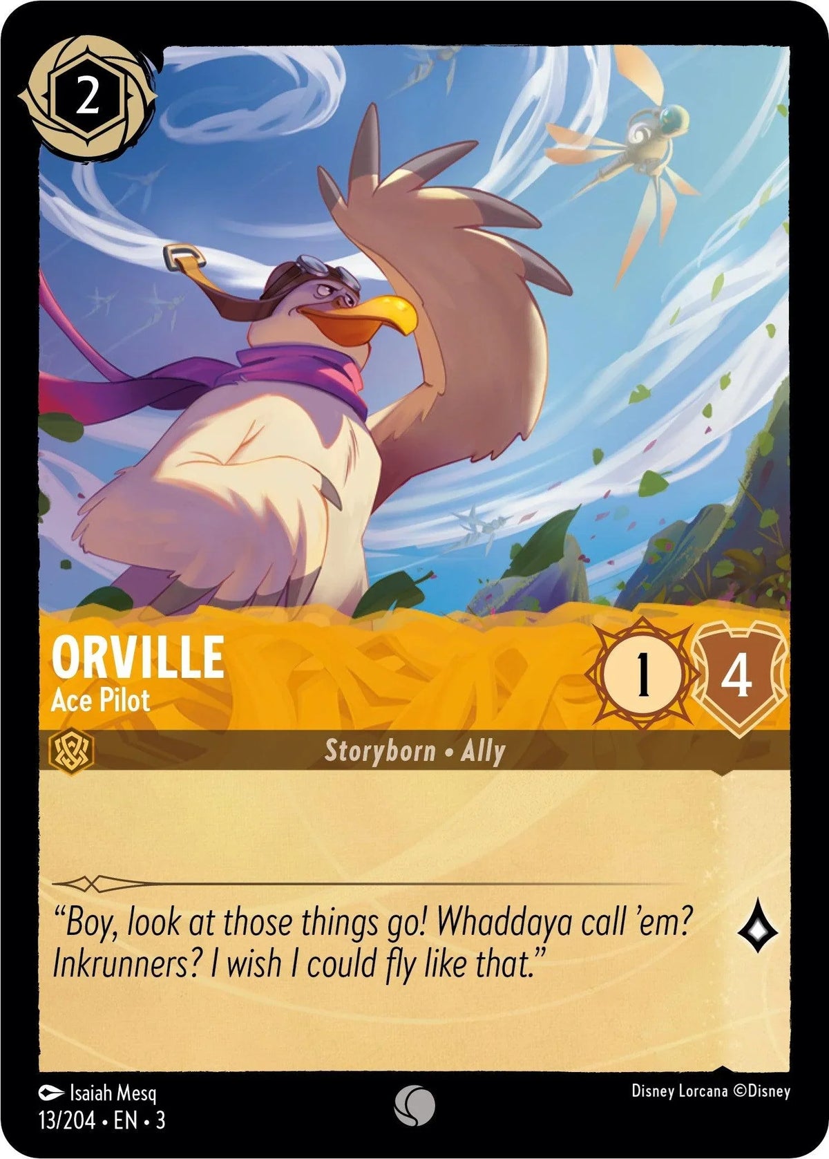  Orville - Ace Pilot (13/204) [Into the Inklands] - Trading Card World