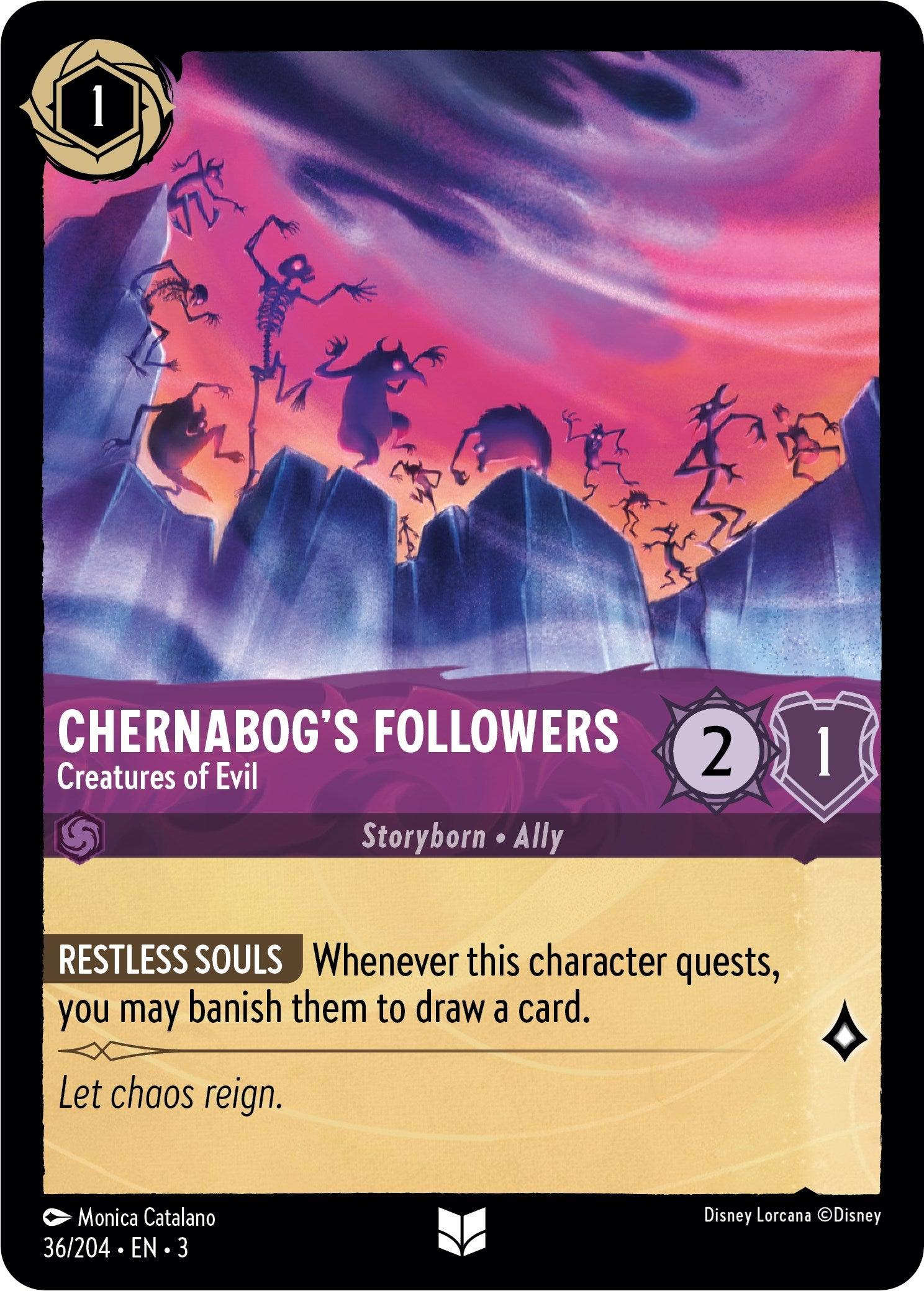  Chernabog's Followers - Creatures of Evil (36/204) [Into the Inklands] - Trading Card World