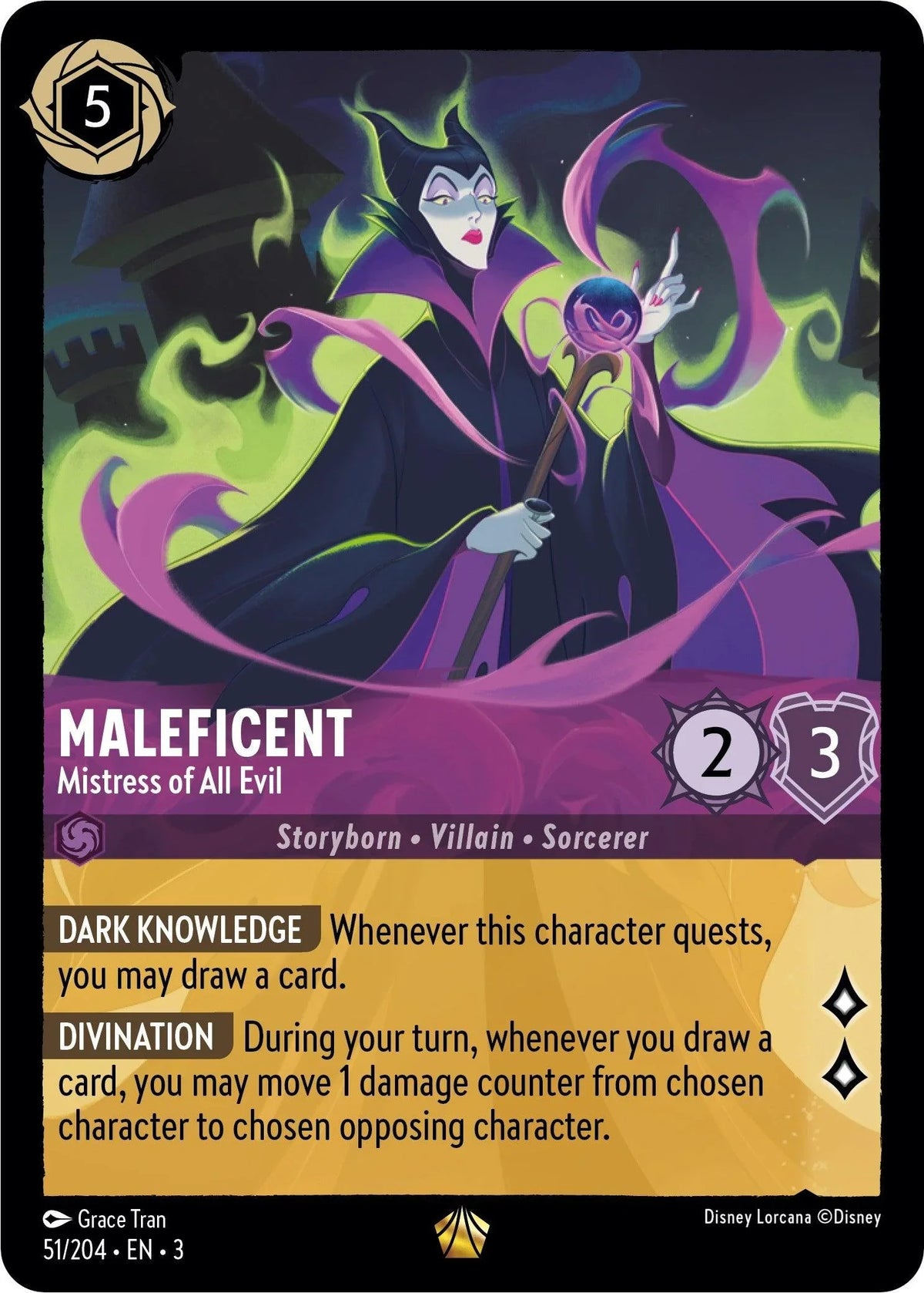  Maleficent - Mistress of All Evil (51/204) [Into the Inklands] - Trading Card World