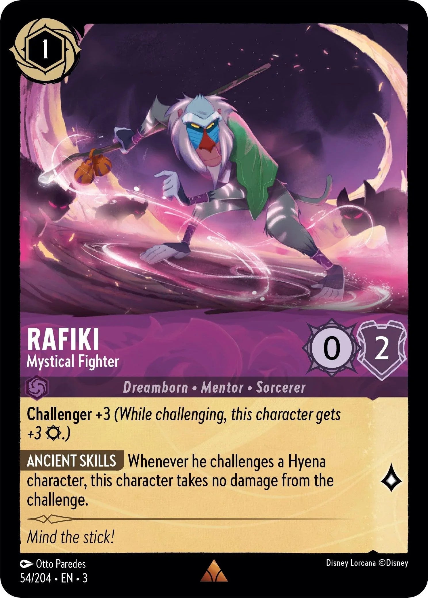  Rafiki - Mystical Fighter (54//204) [Into the Inklands] - Trading Card World