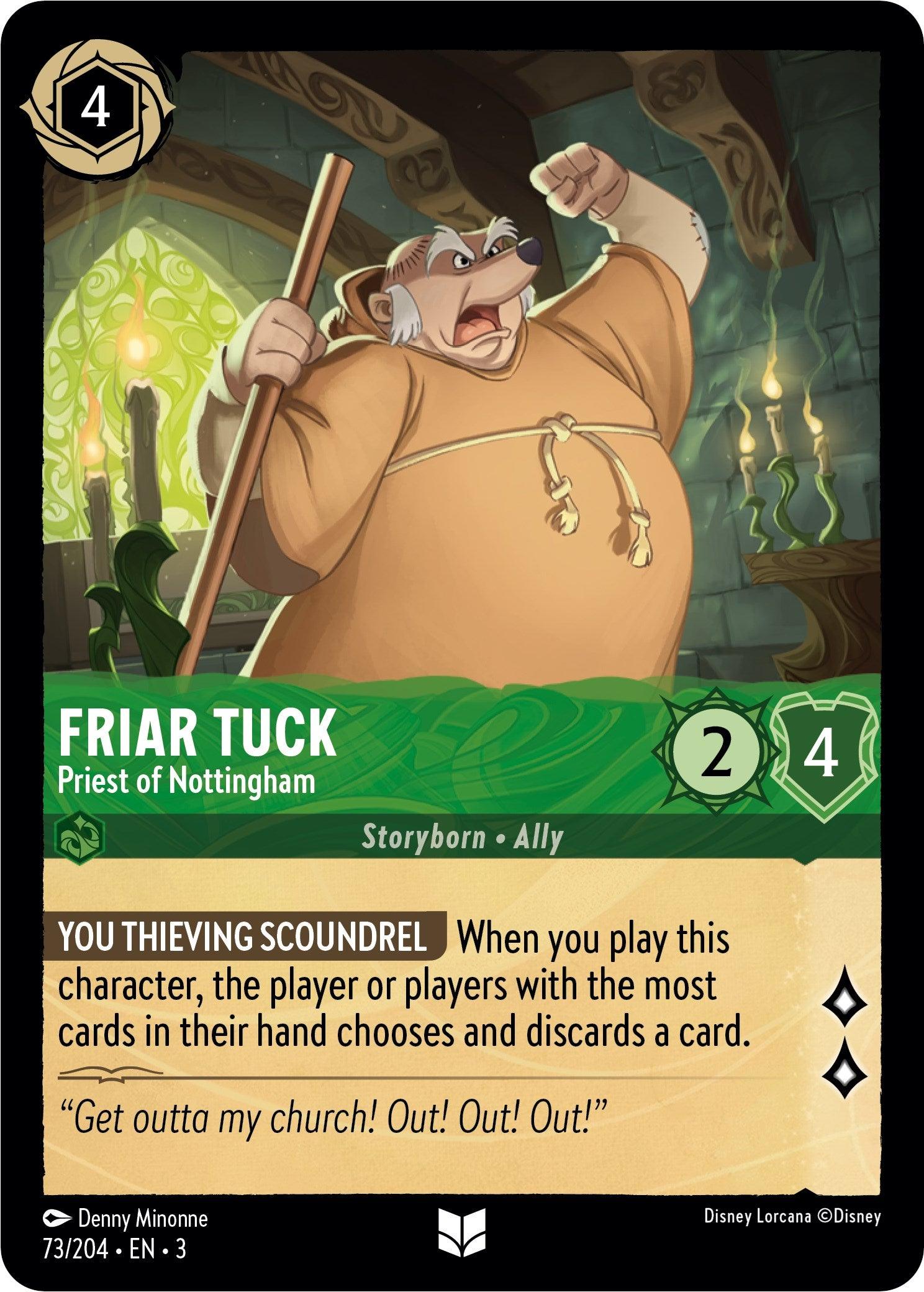  Friar Tuck - Priest of Nottingham (73/204) [Into the Inklands] - Trading Card World