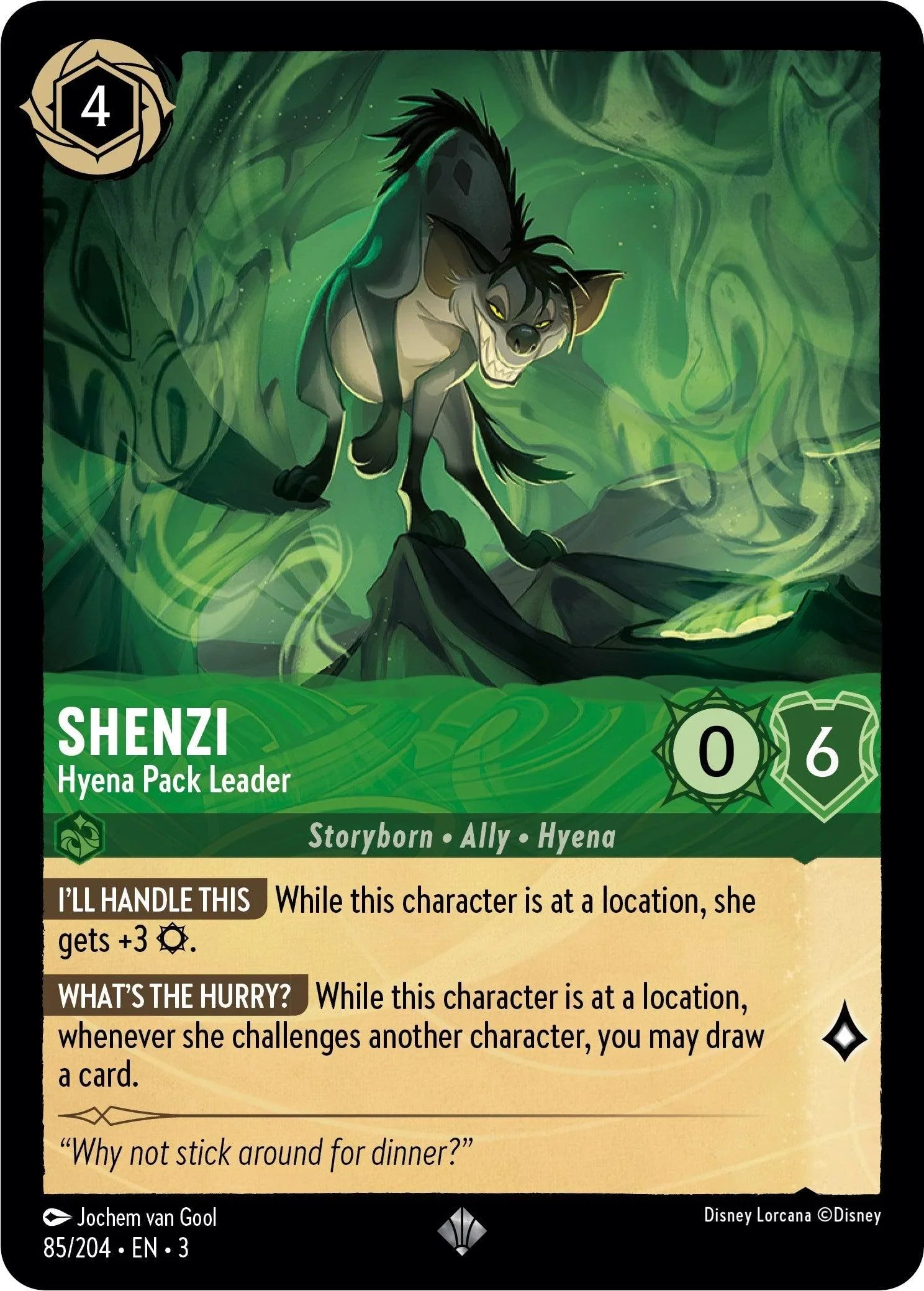  Shenzi - Hyena Pack Leader (85//204) [Into the Inklands] - Trading Card World