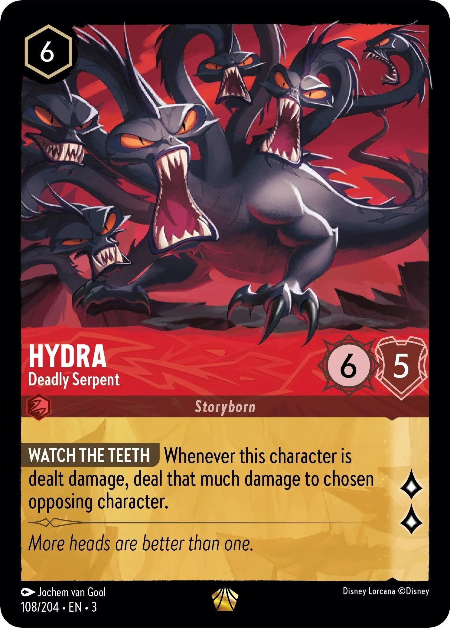  Hydra - Deadly Serpent (108/204) [Into the Inklands] - Trading Card World