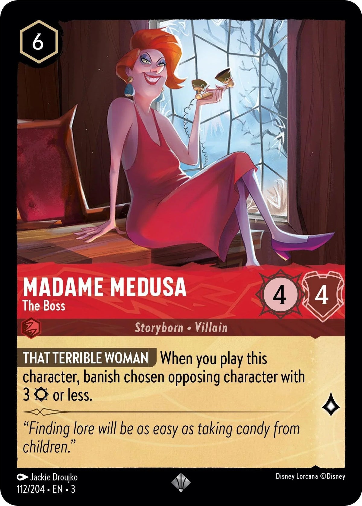  Madame Medusa - The Boss (112/204) [Into the Inklands] - Trading Card World