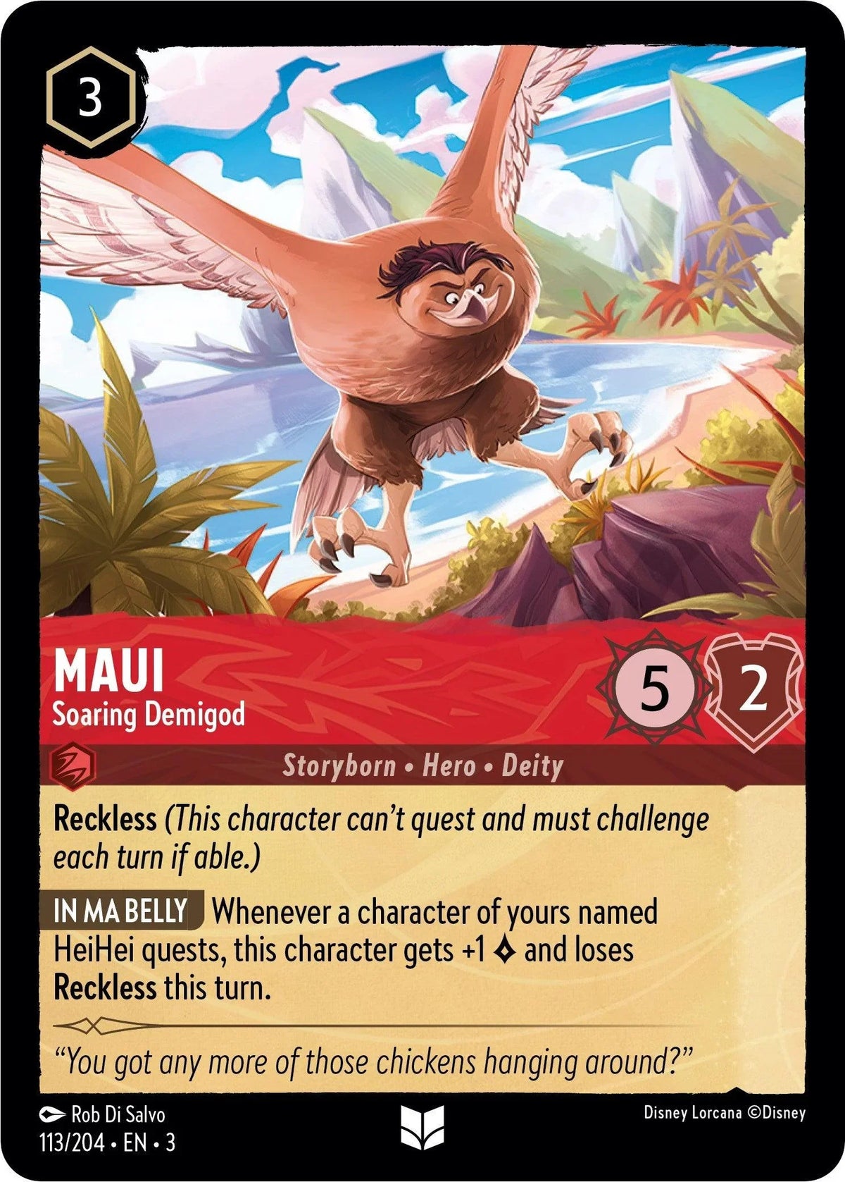 Maui - Soaring Demigod (113//204) [Into the Inklands] - Trading Card World