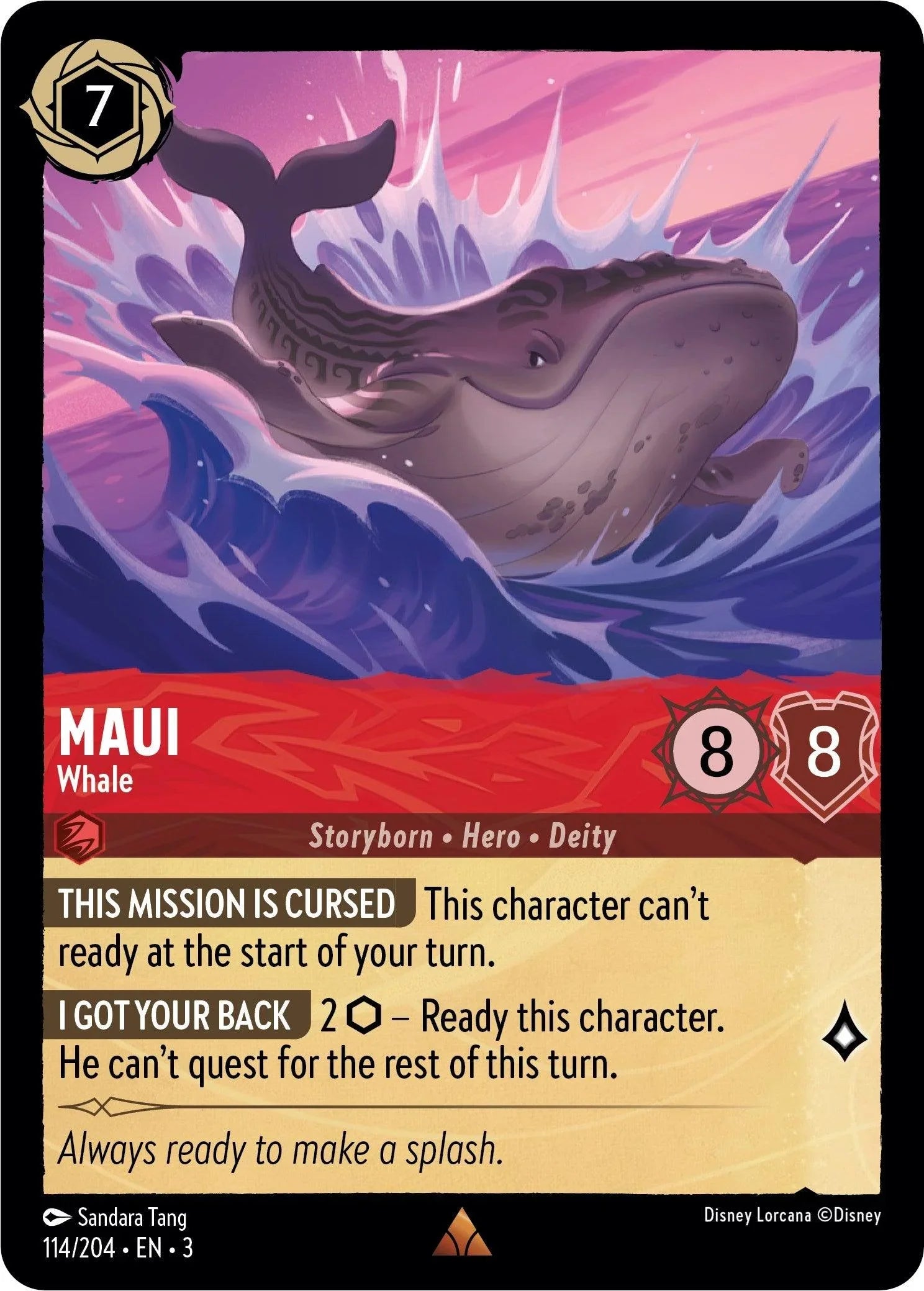  Maui - Whale (114//204) [Into the Inklands] - Trading Card World