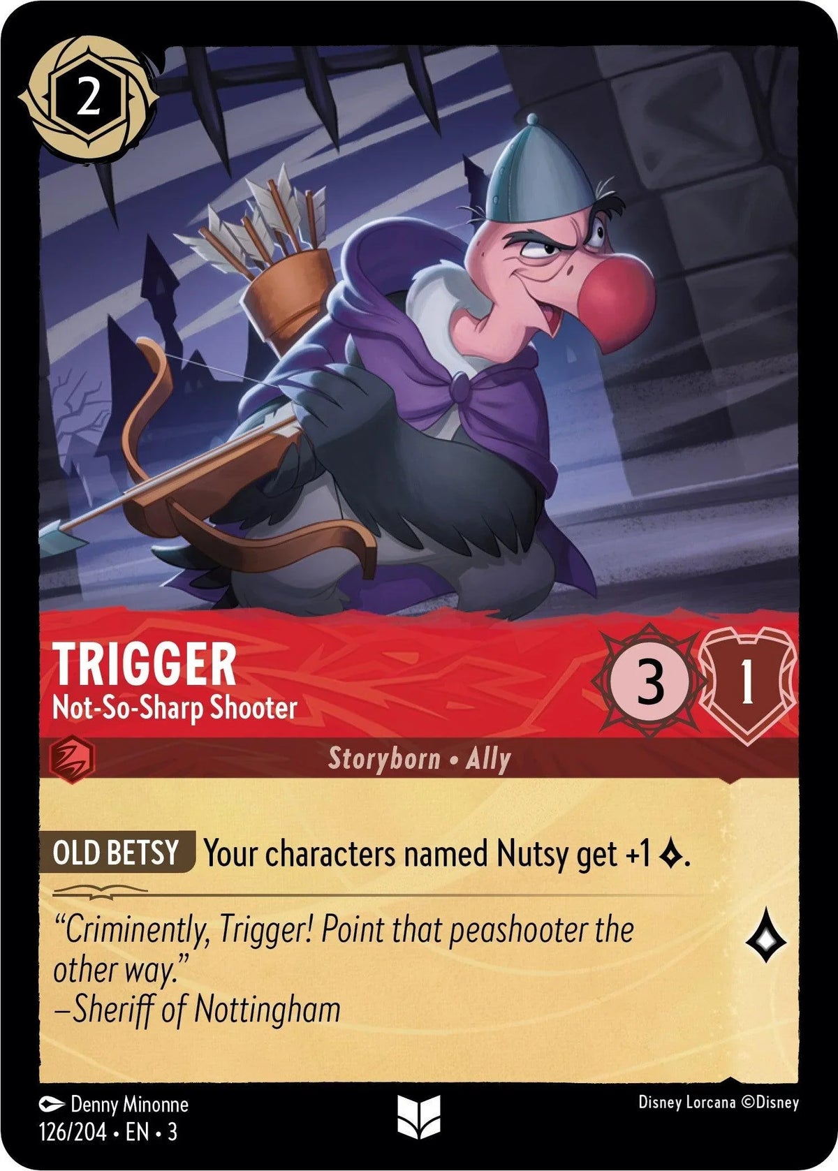  Trigger - Not-So-Sharp Shooter (126//204) [Into the Inklands] - Trading Card World