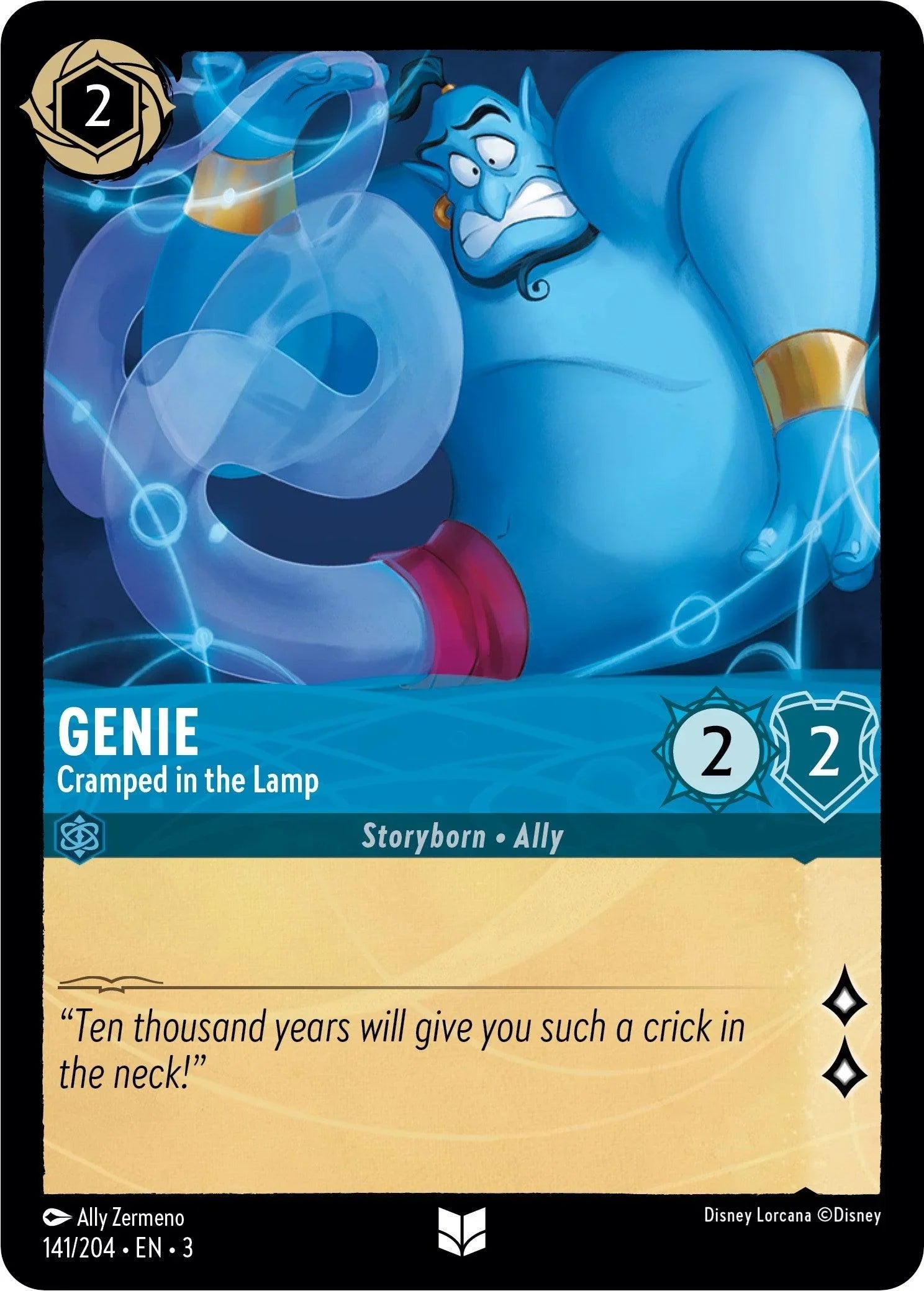 Genie - Cramped in the Lamp (141//204) [Into the Inklands] - Trading Card World