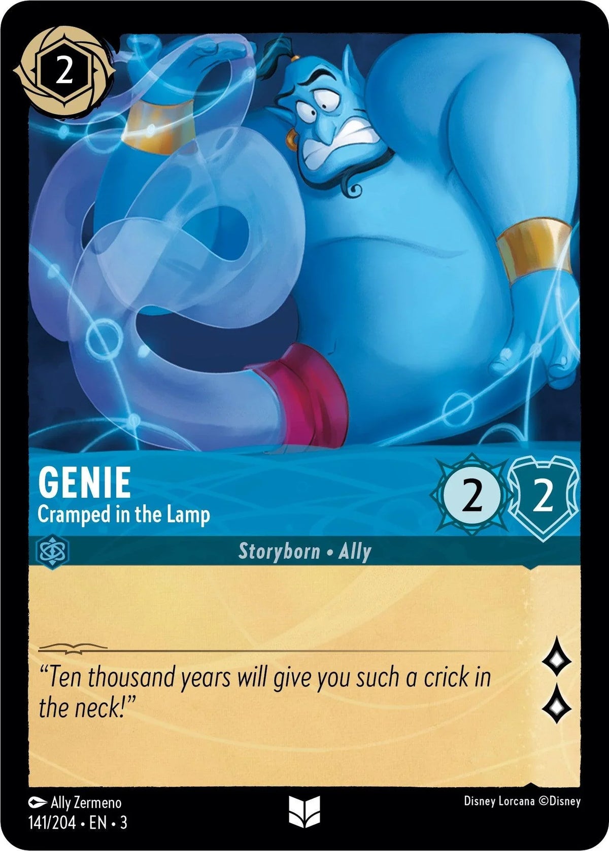  Genie - Cramped in the Lamp (141//204) [Into the Inklands] - Trading Card World