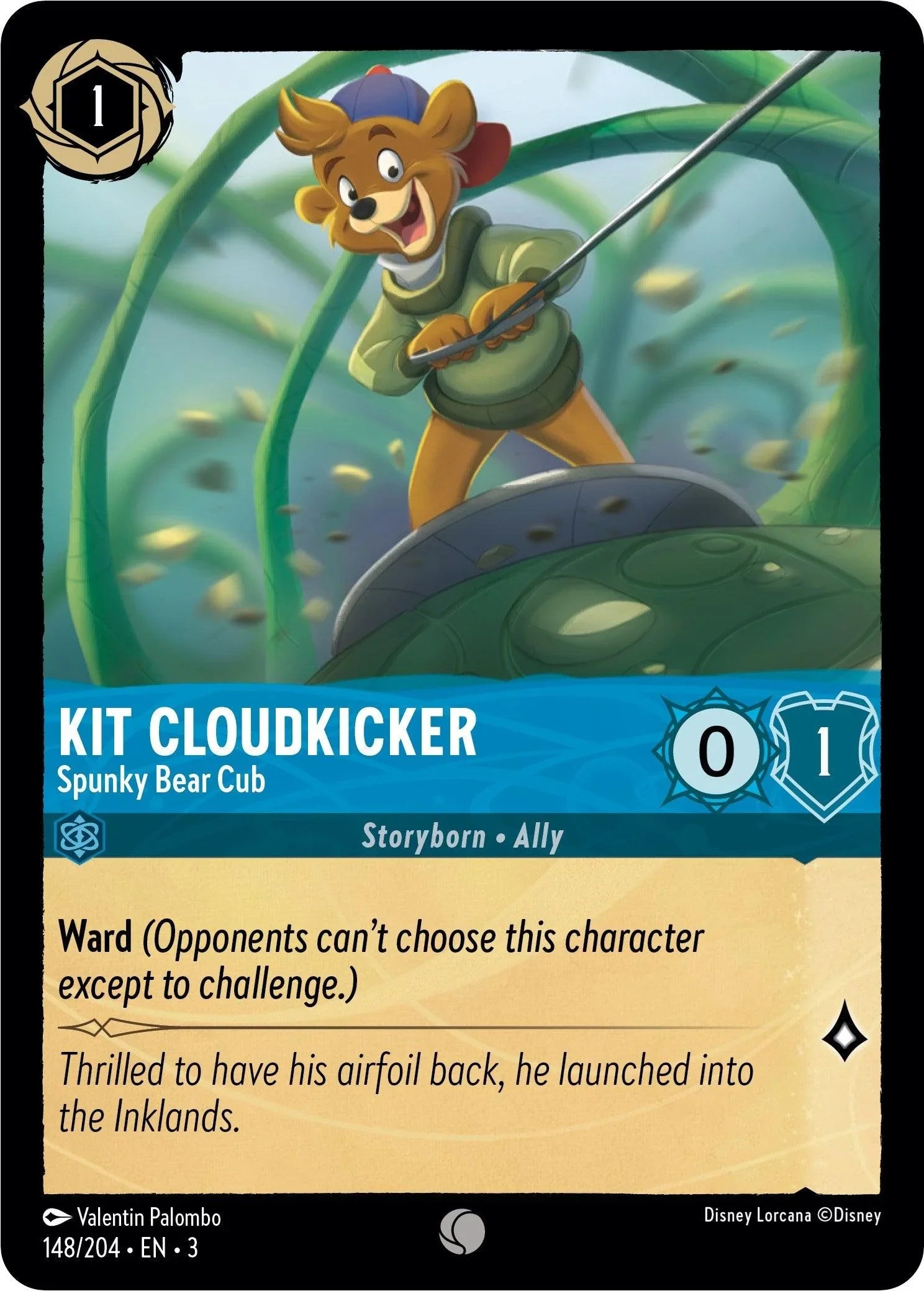  Kit Cloudkicker - Spunky Bear Cub (148/204) [Into the Inklands] - Trading Card World
