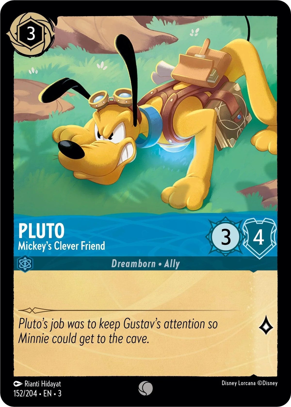  Pluto - Mickey's Clever Friend (152/204) [Into the Inklands] - Trading Card World