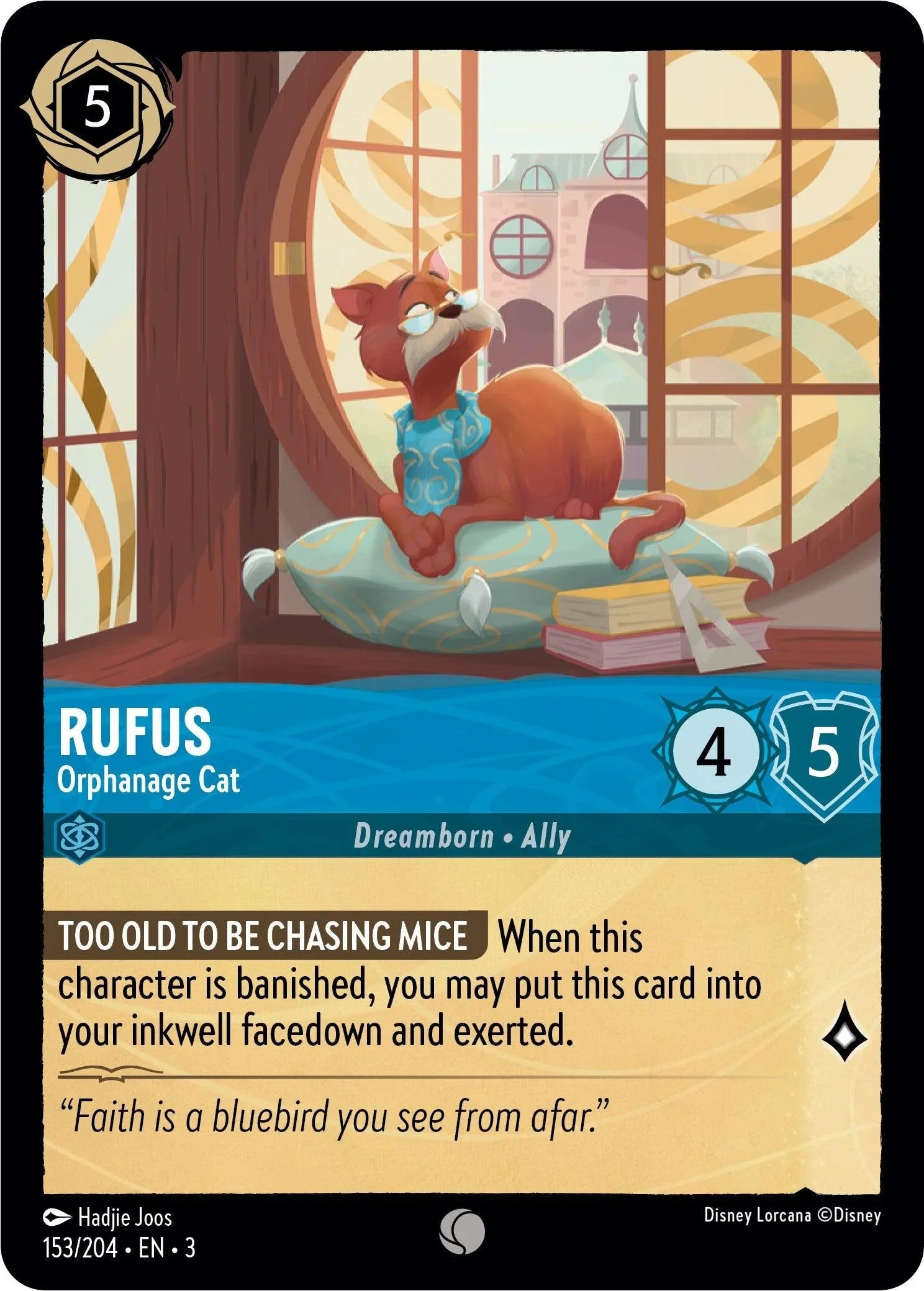  Rufus - Orphanage Cat (153/204) [Into the Inklands] - Trading Card World