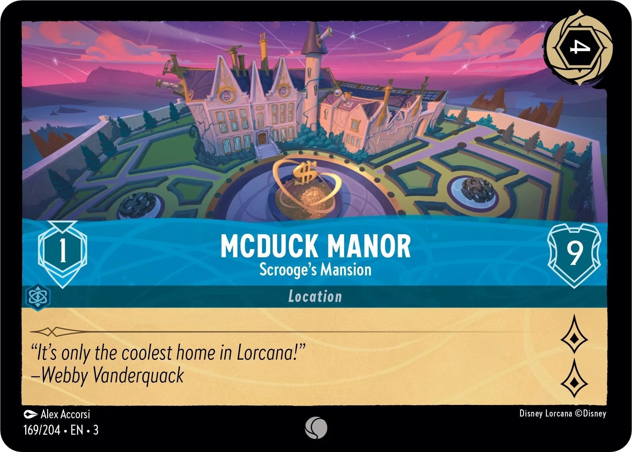  McDuck Manor - Scrooge's Mansion (169/204) [Into the Inklands] - Trading Card World