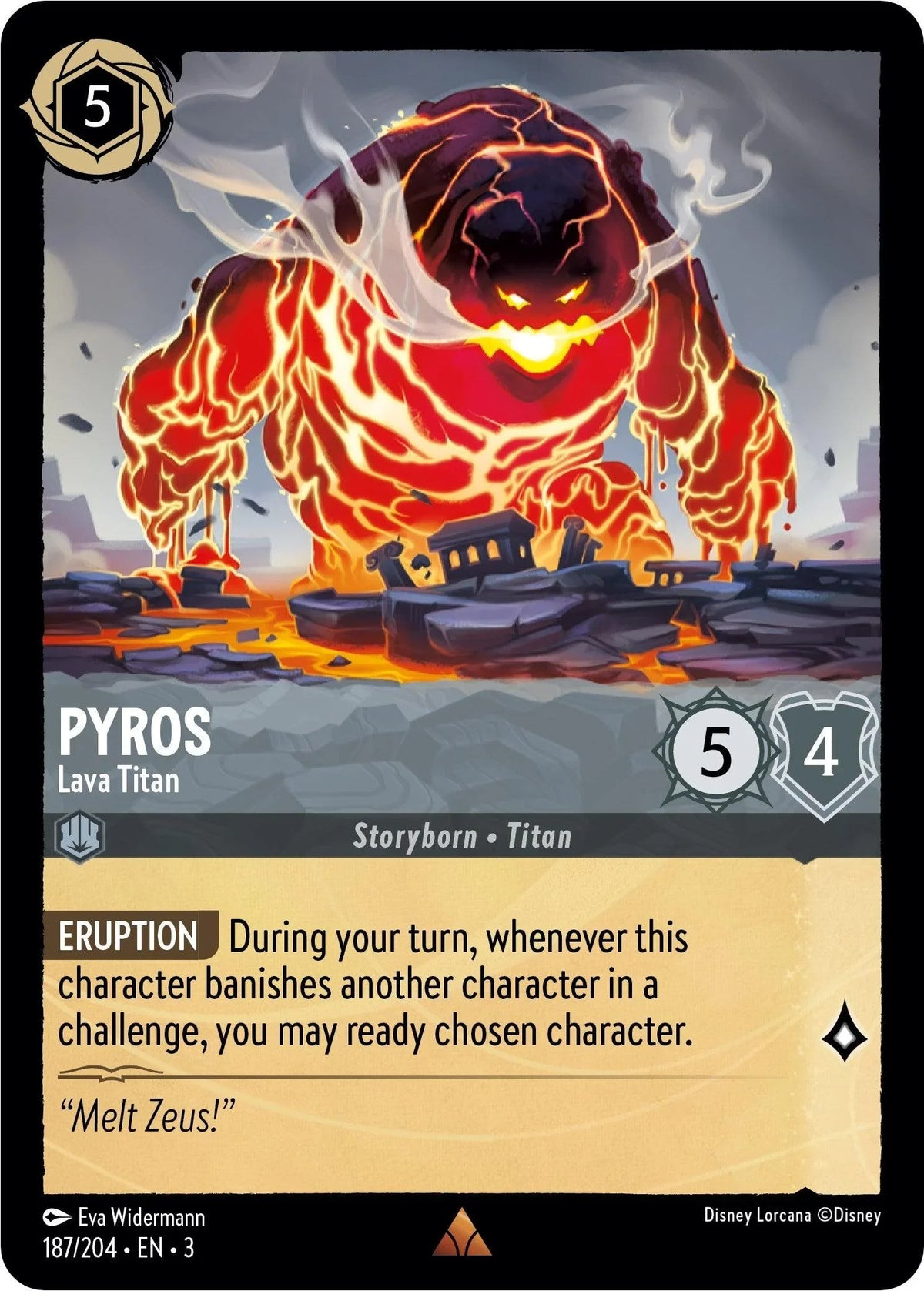  Pyros - Lava Titan (187/204) [Into the Inklands] - Trading Card World