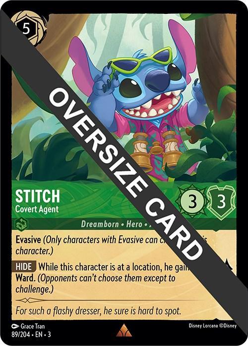  Stitch - Covert Agent (Oversized) (89//204) [Into the Inklands] - Trading Card World