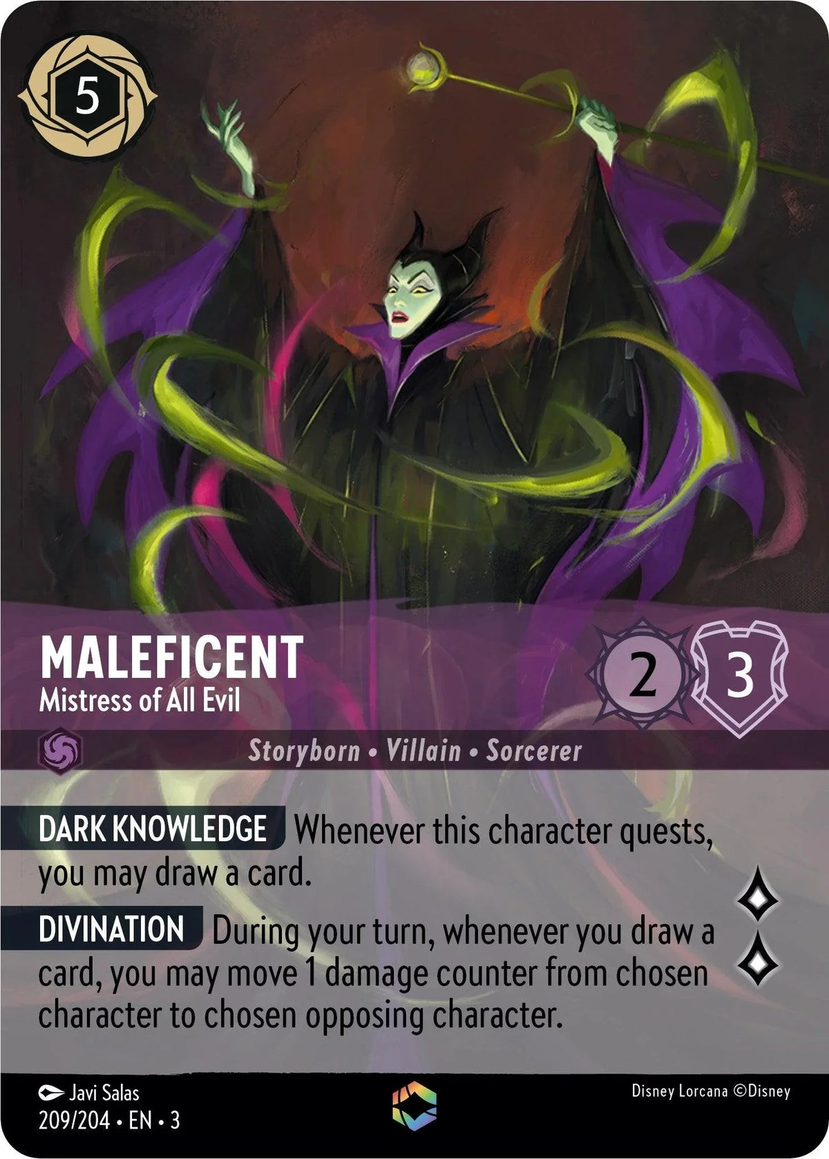  Maleficent - Mistress of All Evil (Enchanted) (209/204) [Into the Inklands] - Trading Card World
