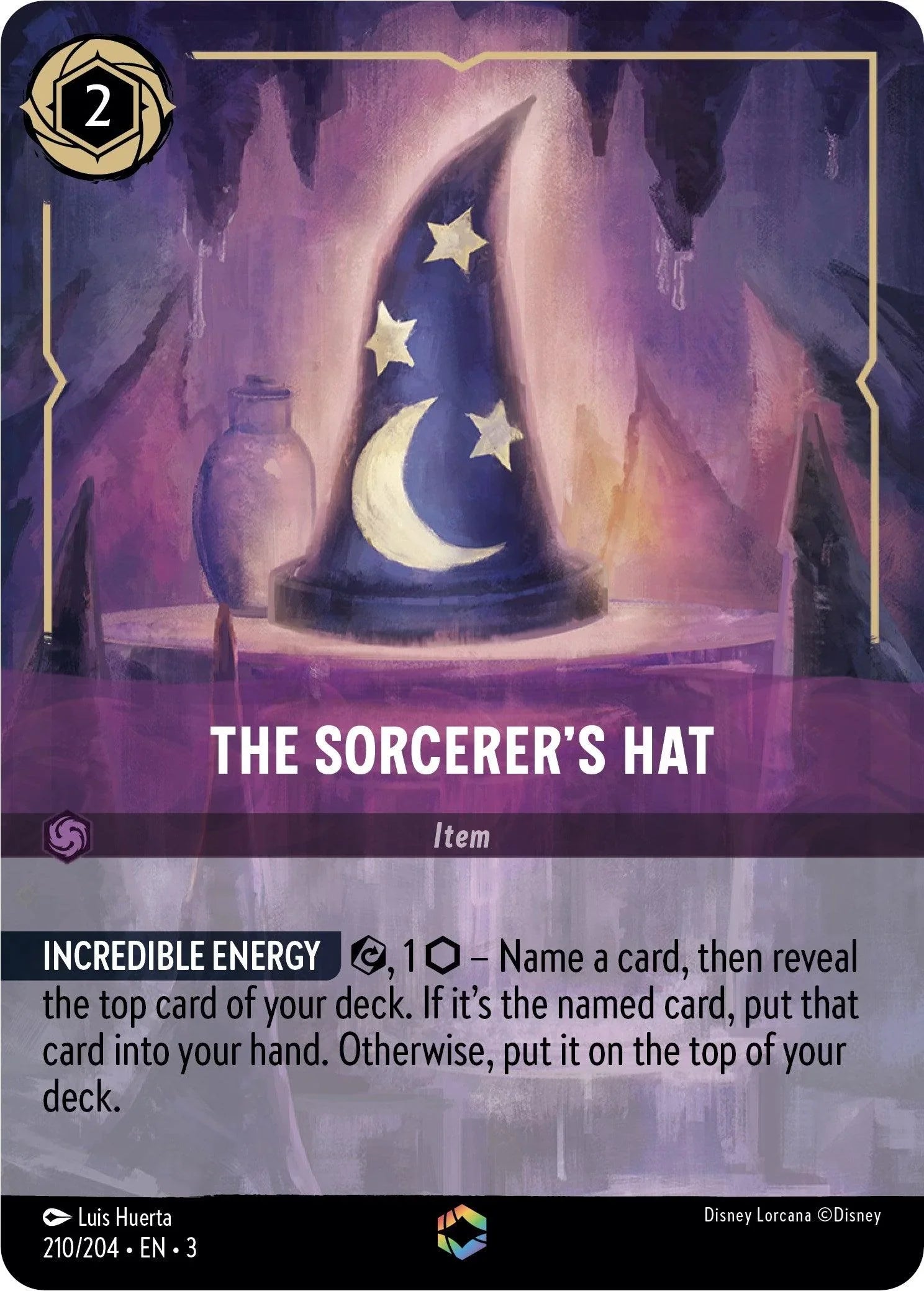  The Sorcerer's Hat (Enchanted) (210/204) [Into the Inklands] - Trading Card World