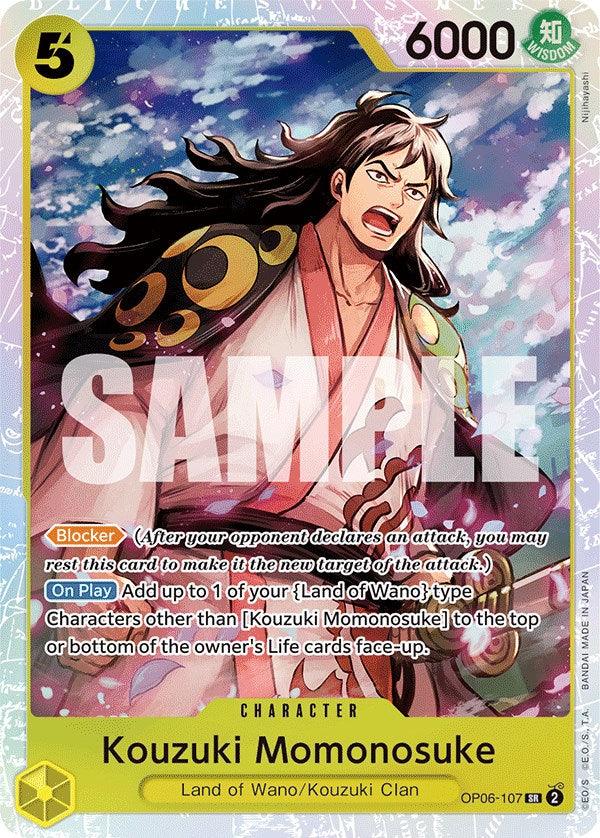 Character, Kouzuki Clan, Land of Wano, Super Rare, Wings of the Captain Kouzuki Momonosuke [Wings of the Captain] - Trading Card World