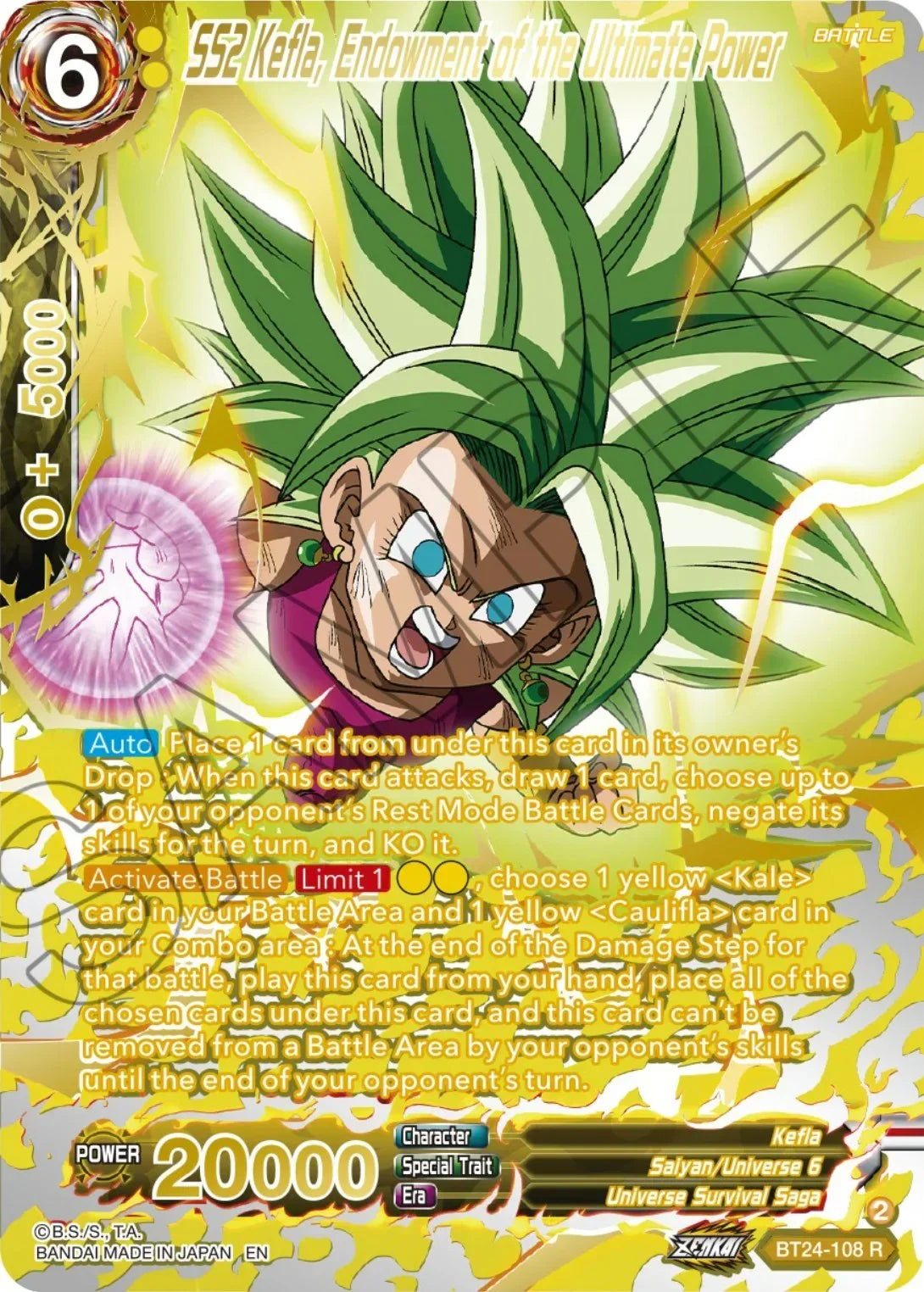 SS2 Kefla, Endowment of the Ultimate Power (Collector Booster) (BT24-108) [Beyond Generations]
