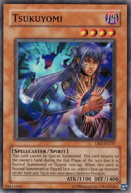 Common, Dark, Dark Revelation Volume 1, Spellcaster, Spirit Monster, Unlimited Tsukuyomi [DR1-EN237] Common - Trading Card World